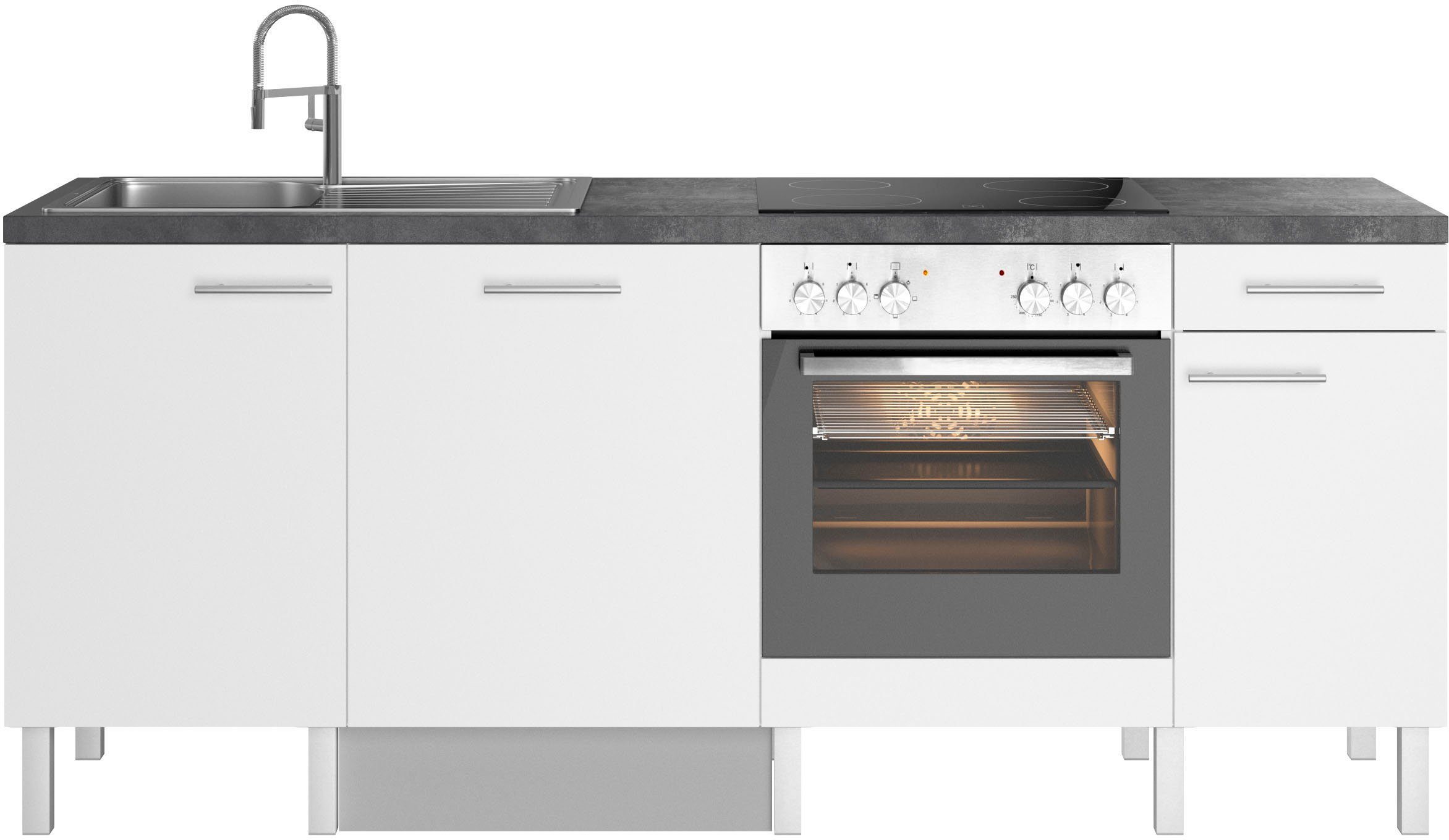 OPTIFIT Keuken Lilly Breedte 210, optioneel met elektrische apparaten