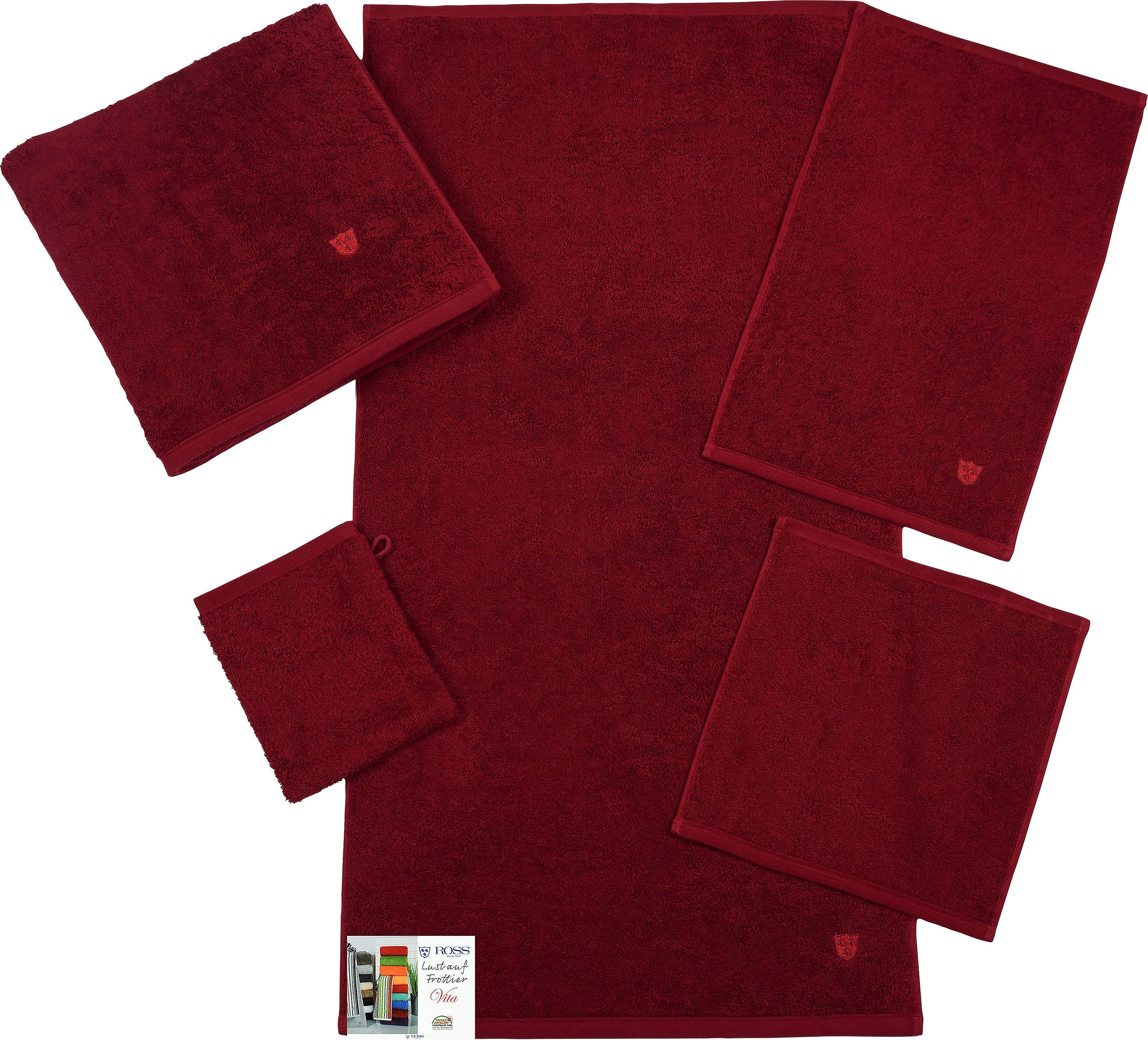 ROSS Handdoeken VITA Borduursel ROSS-embleem (2 stuks)