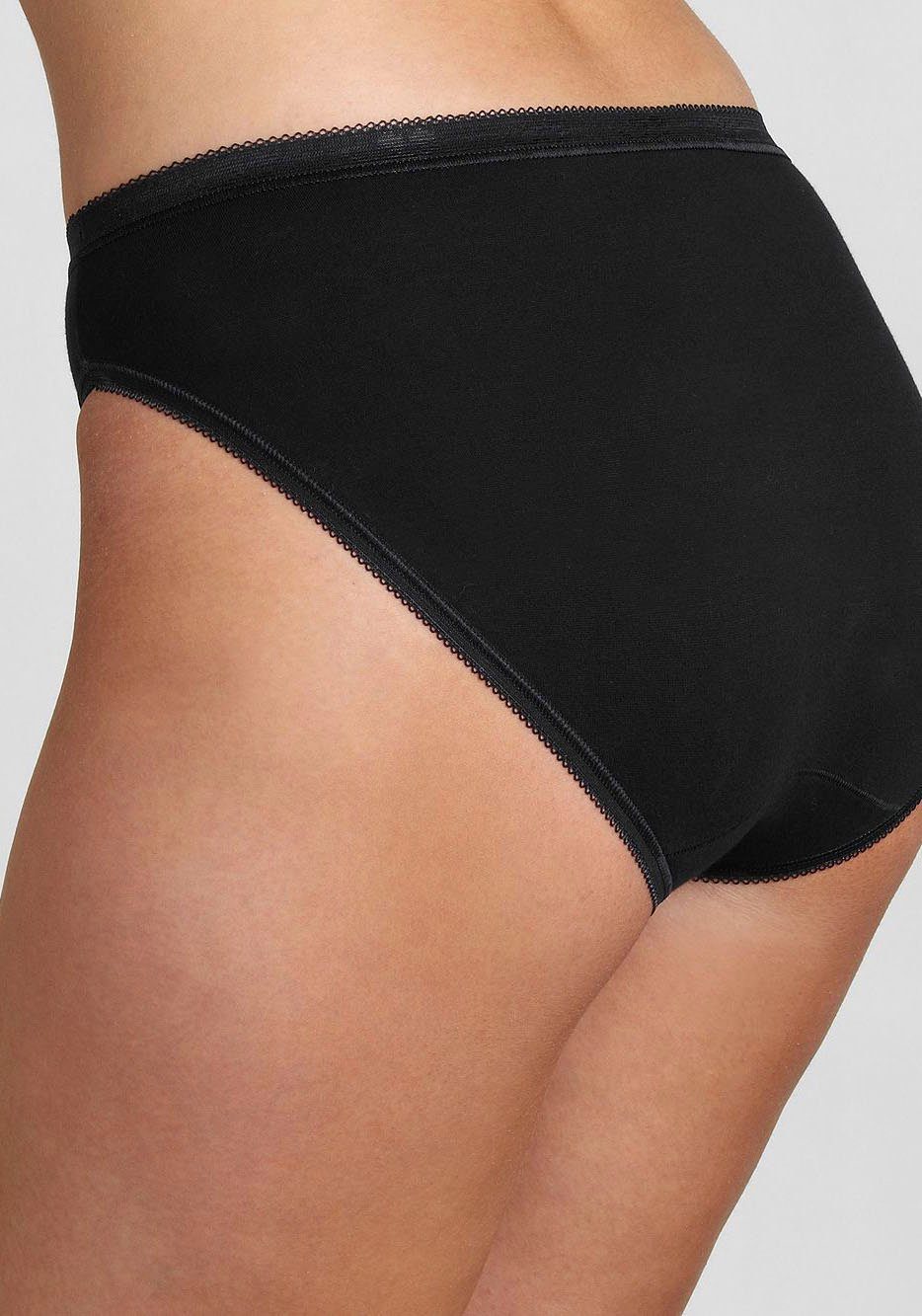Sloggi Tai slip Basic+ Tai 4P perfecte pasvorm, elastische katoenstof (4 stuks, Set van 4)