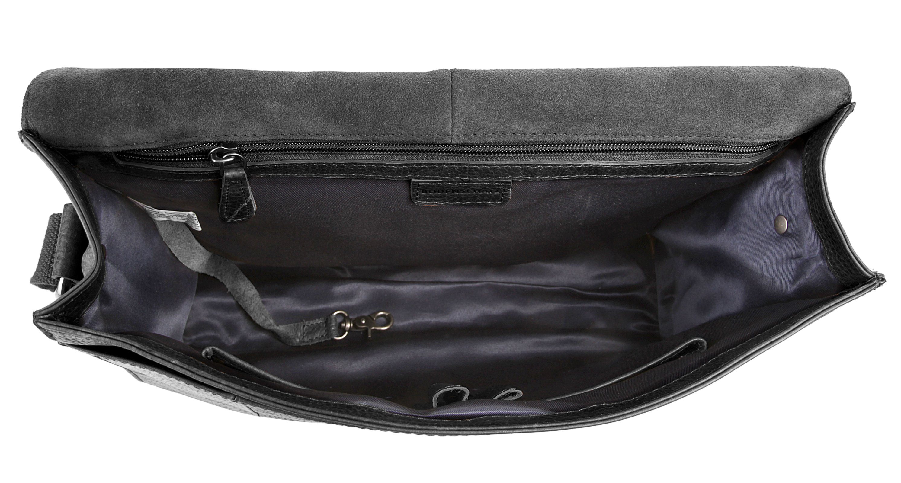 BODENSCHATZ Messenger Bag echt leder