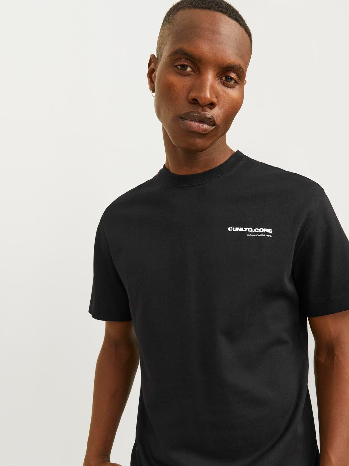 Jack & Jones Shirt met ronde hals JCOAERO PRINT TEE SS CREW NECK NOOS