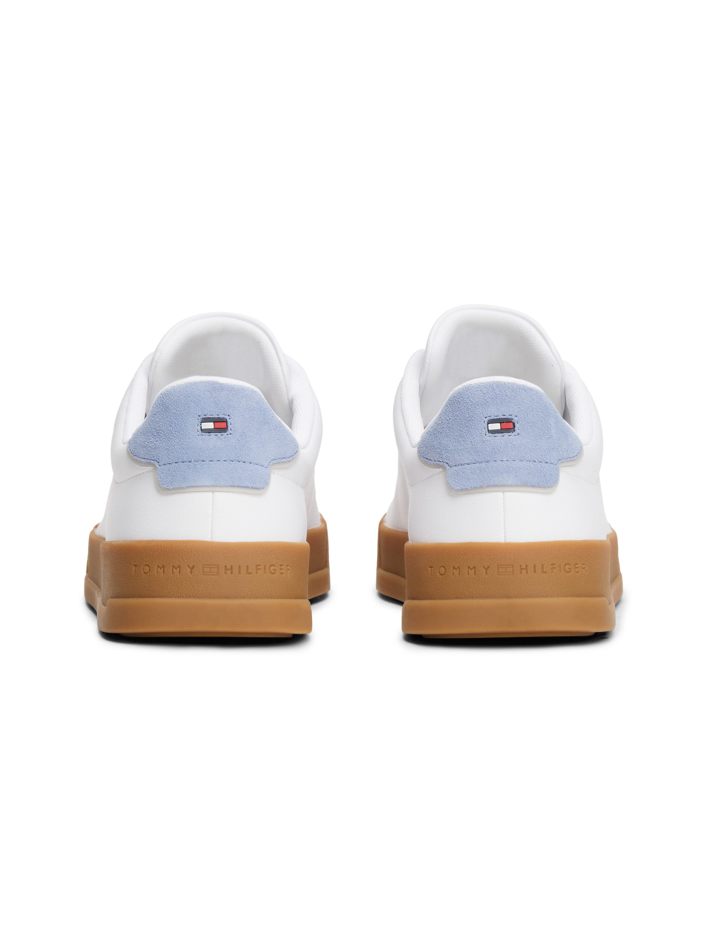Tommy Hilfiger Sneakers TH COURT LTH DETAIL ESS , vrijetijdsschoen, lage schoen, veterschoen met zijlijk logo-opdruk
