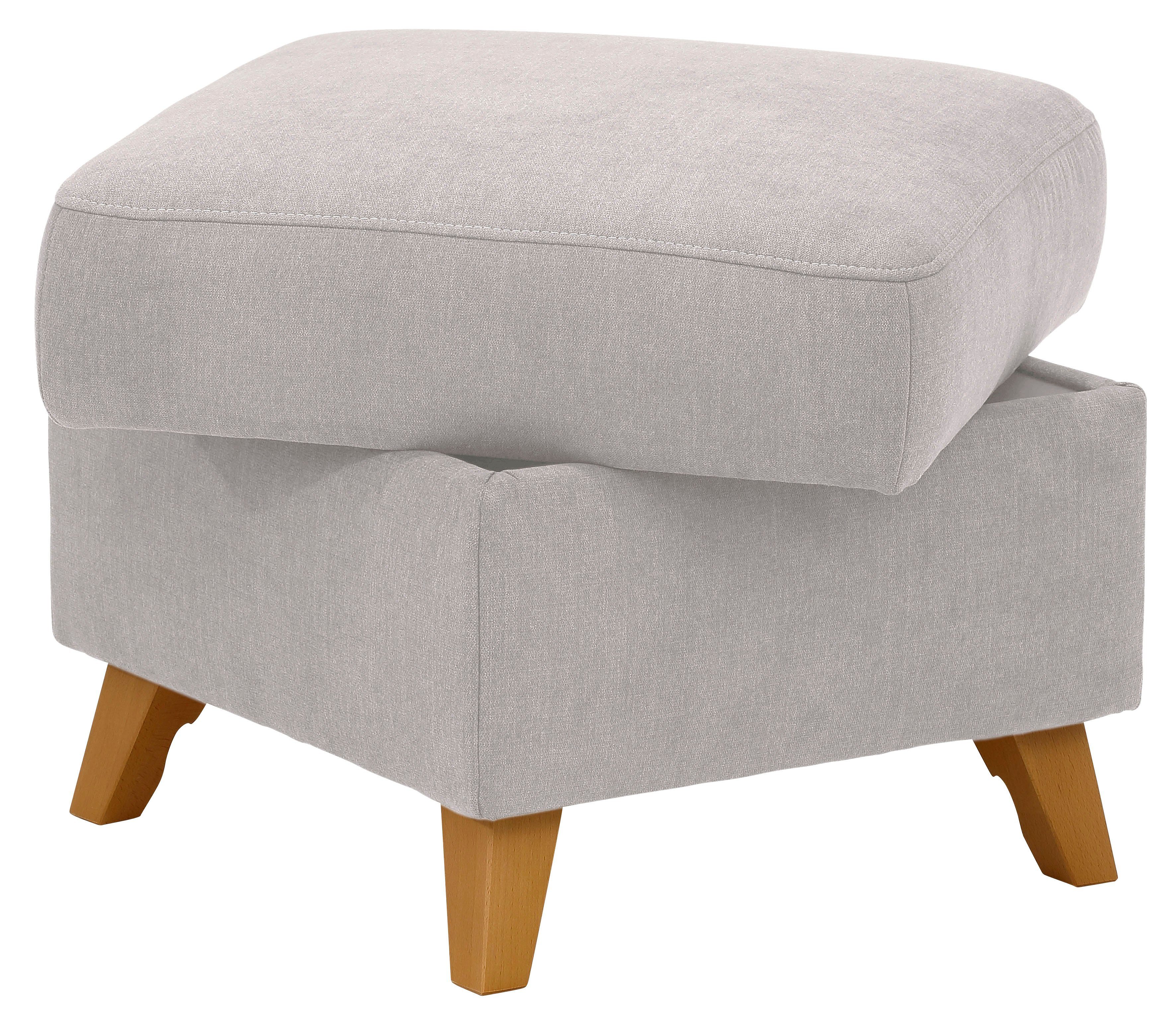Home affaire Hocker met bergruimte Westerland in vele soorten bekleding en kleuren, ook in luxe-microvezel geïmpregneerd