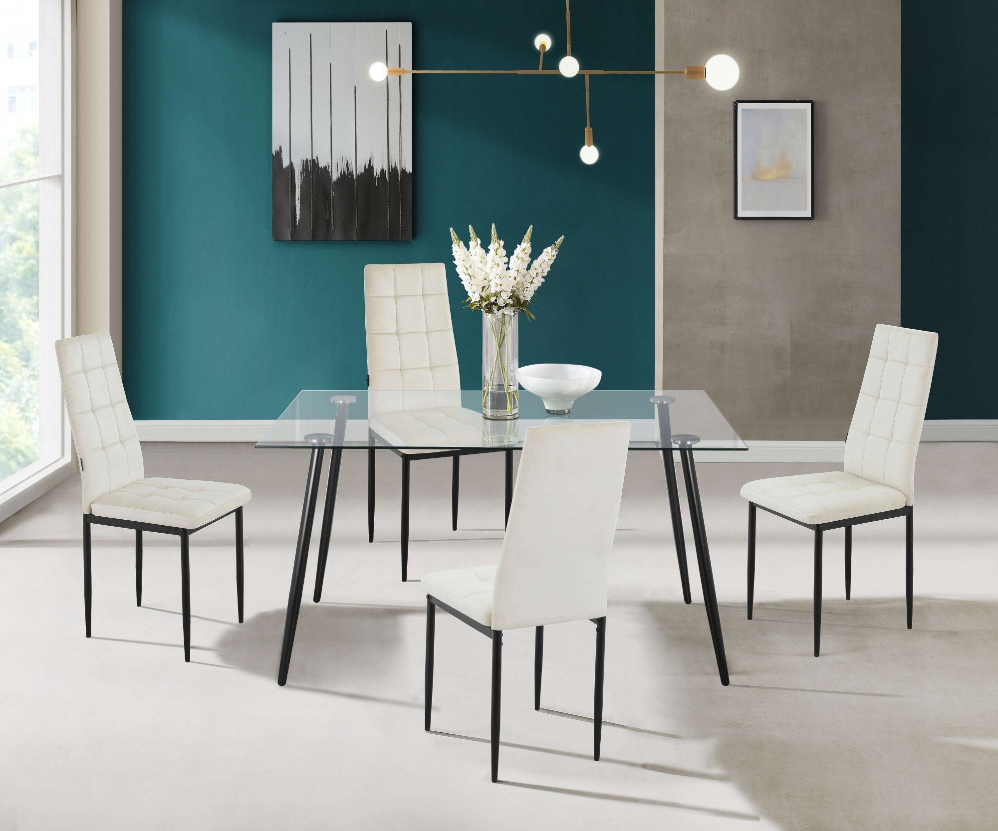 INOSIGN Eetkamerstoel Moana Met quilten (set)