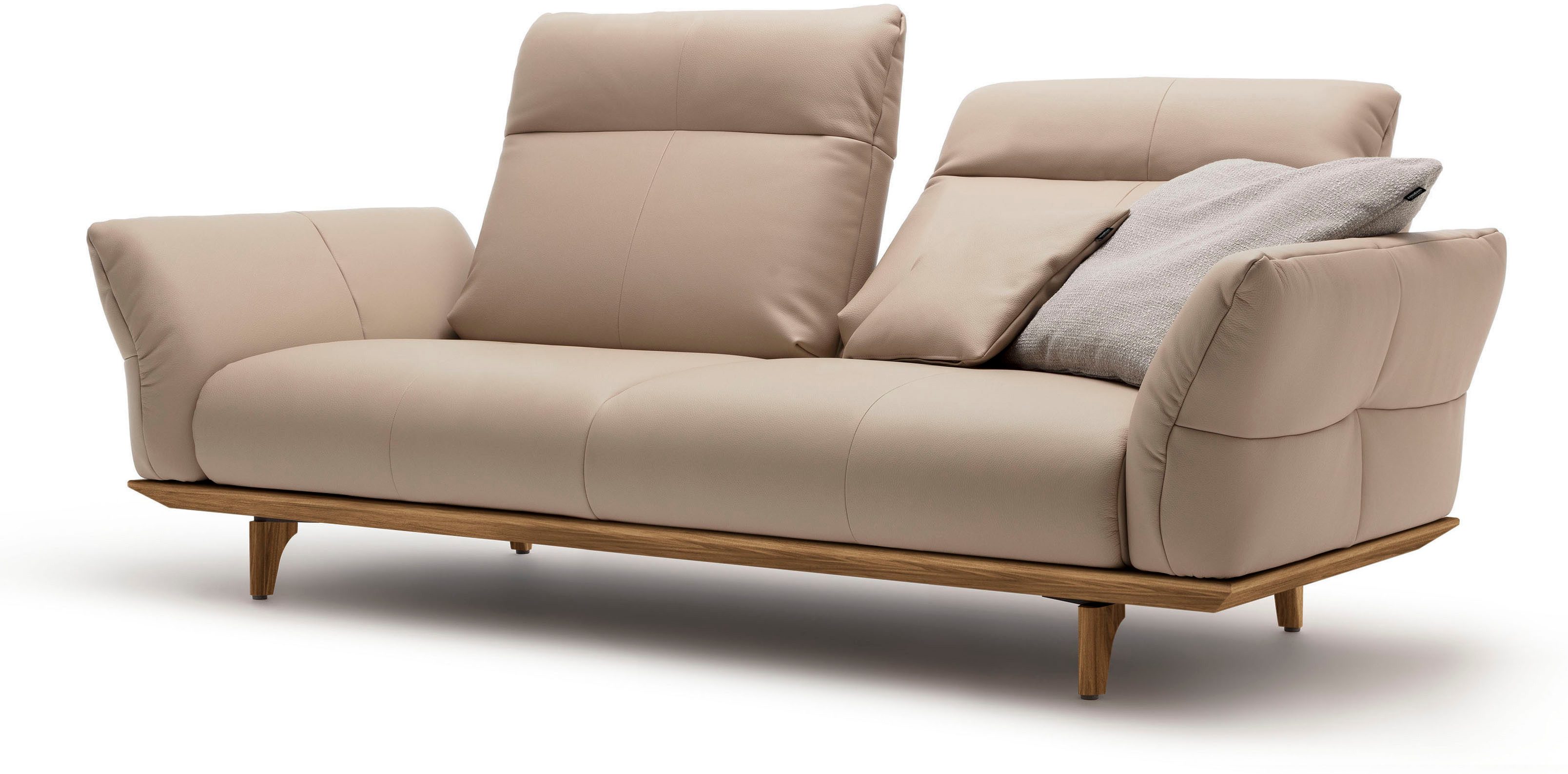 Creation BY ROLF BENZ 3-zitsbank Hs.460 Onderstel in walnotenhout, walnotenhouten poten, breedte 208 cm