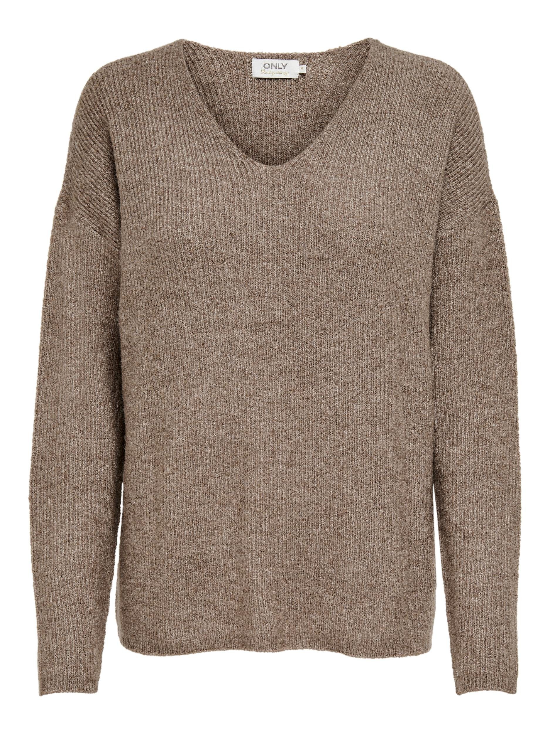 Only Trui met V-hals ONLCAMILLA V-NECK L/S PULLOVER KNT NOOS