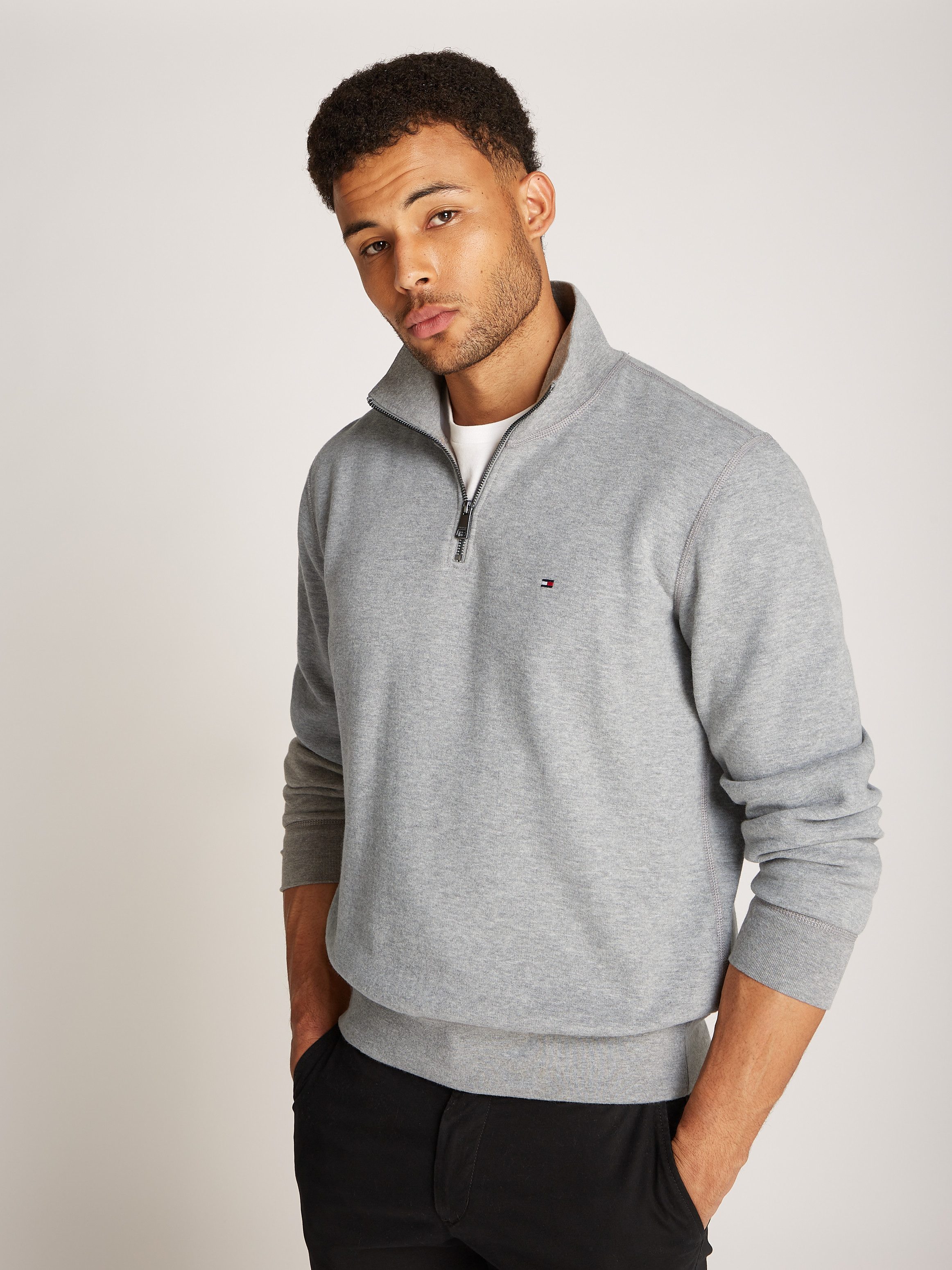 Tommy Hilfiger Sweatshirt ESSENTIAL FLEECE 1/4 ZIP