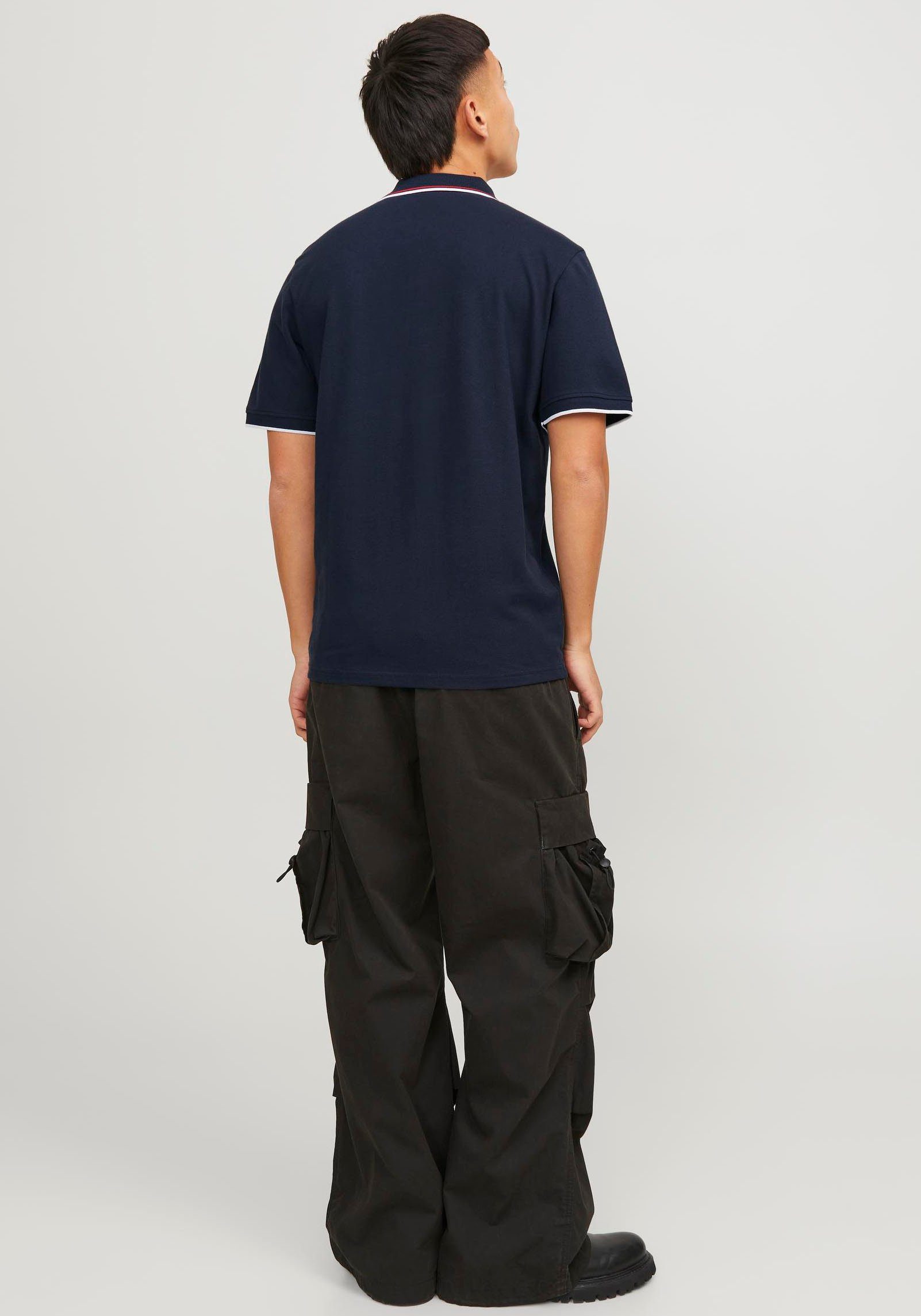 Jack & Jones Poloshirt JCOHASS LOGO POLO SS LN