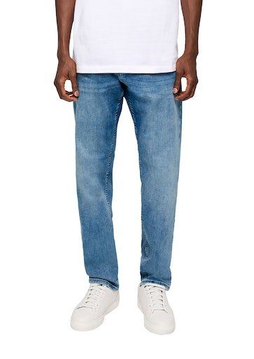 s.Oliver Tapered jeans met merkbadge