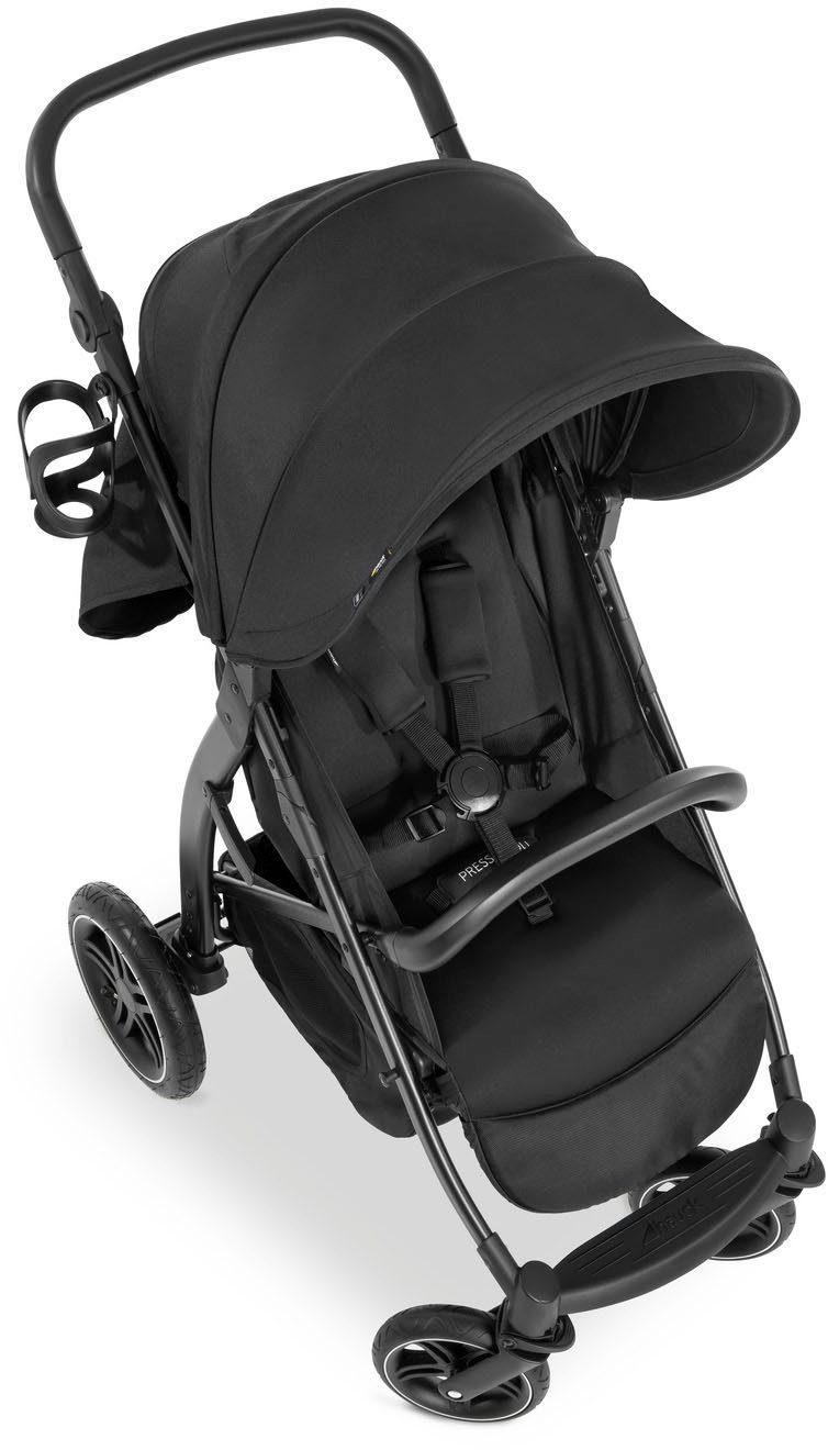 Hauck Kinder-buggy Rapid 4D Air, black met verlengbaar 3-zones zonnescherm