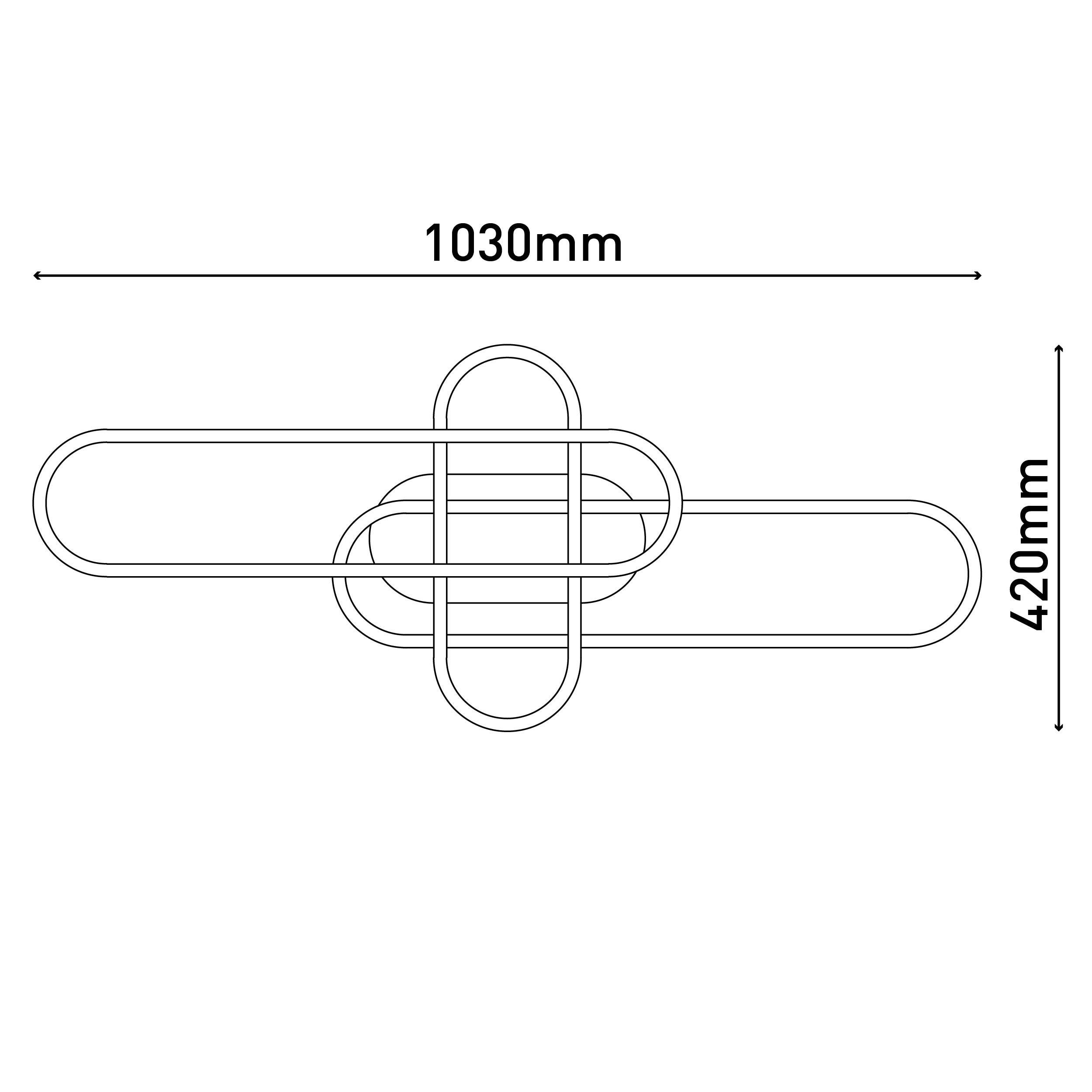 näve Led-plafondlamp CARLON Dimbaar, CCT-functie, geheugenfunctie, nachtlichtfunctie, timer (2 stuks)