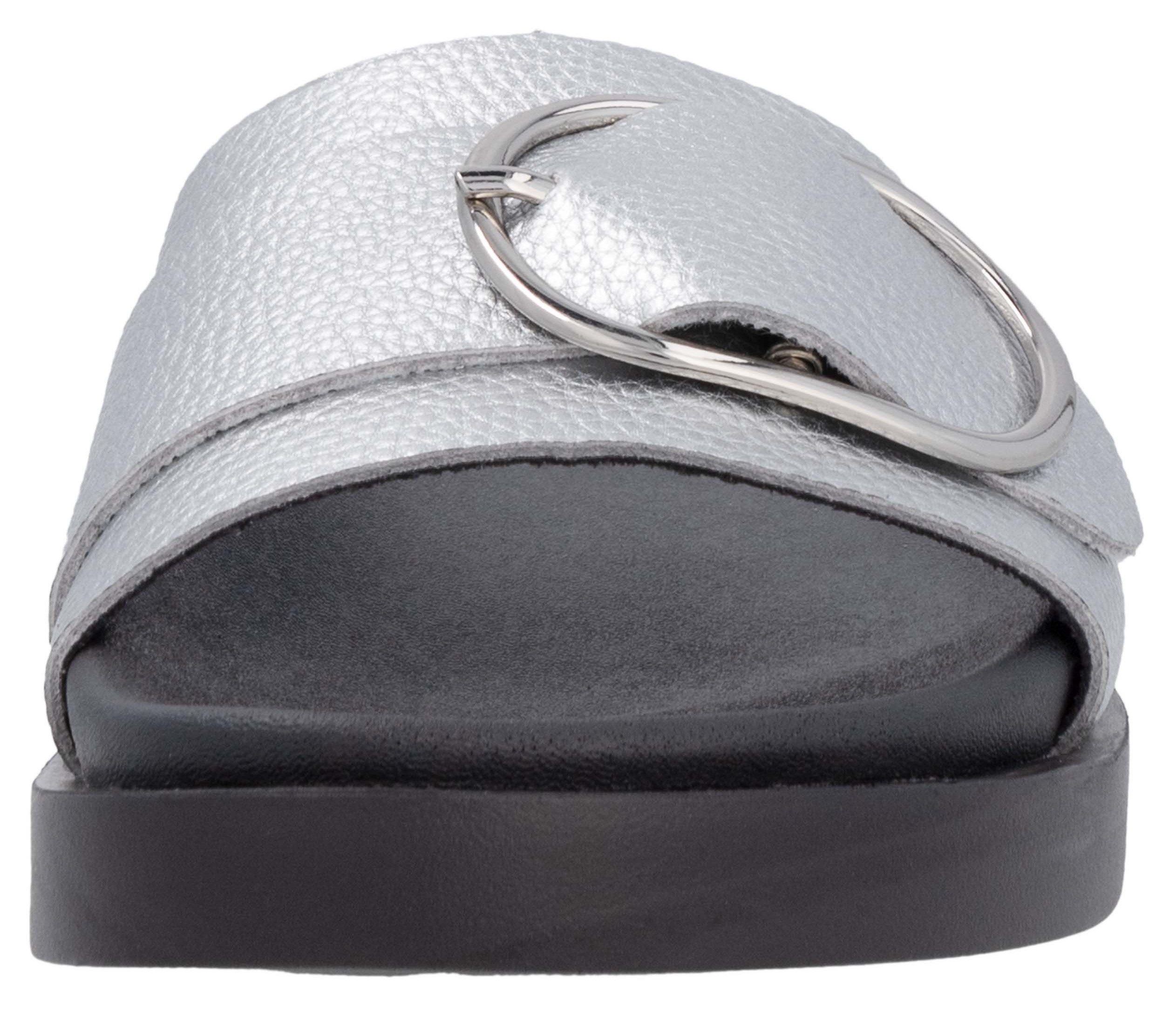 RIEKER Sport Slippers Zomerschoen, strandschoen, vakantieschoen, huisschoen met decoratieve sluiting