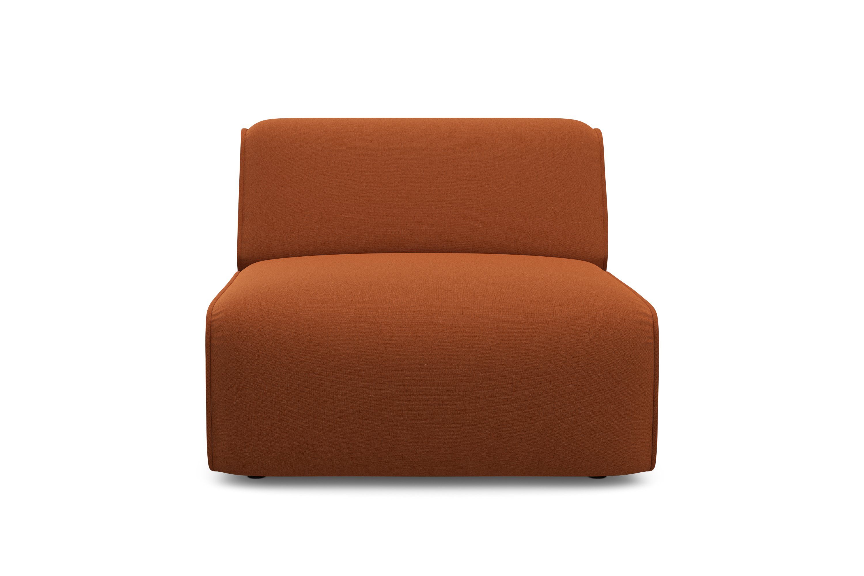 RAUM.ID Fauteuil Merid sofa-middenelement, afmetingen B/D/H: 84/97/46 cm als module of apart te gebruiken, voor individuele samenstelling