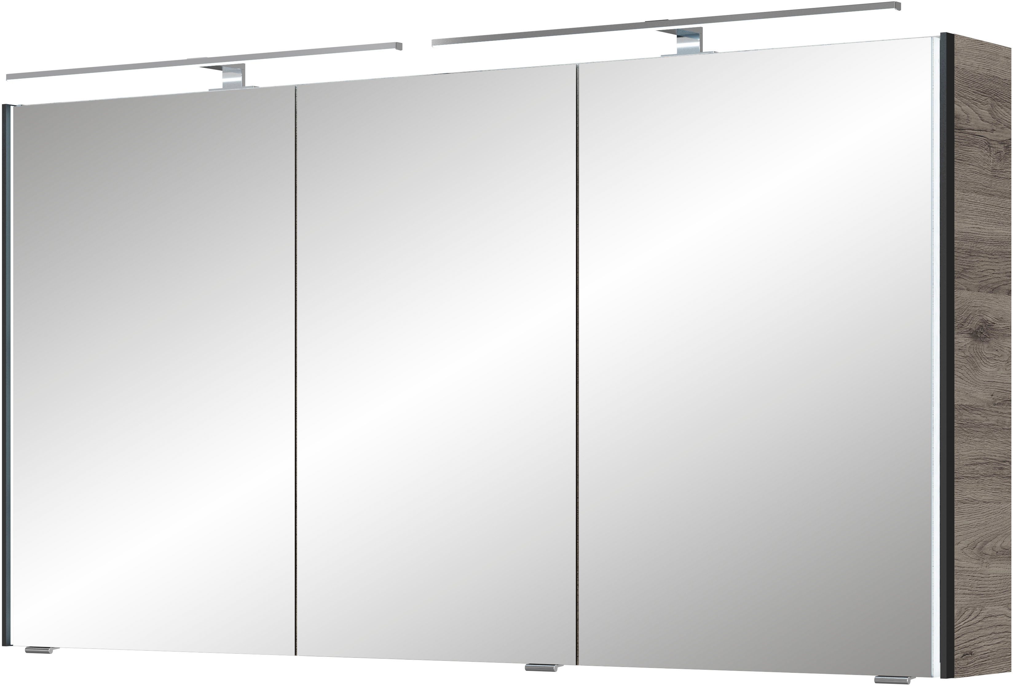 Saphir Spiegelkast Serie 7045 Badezimmer-Spiegelschrank inkl. LED-Beleuchtung, 3 Türen