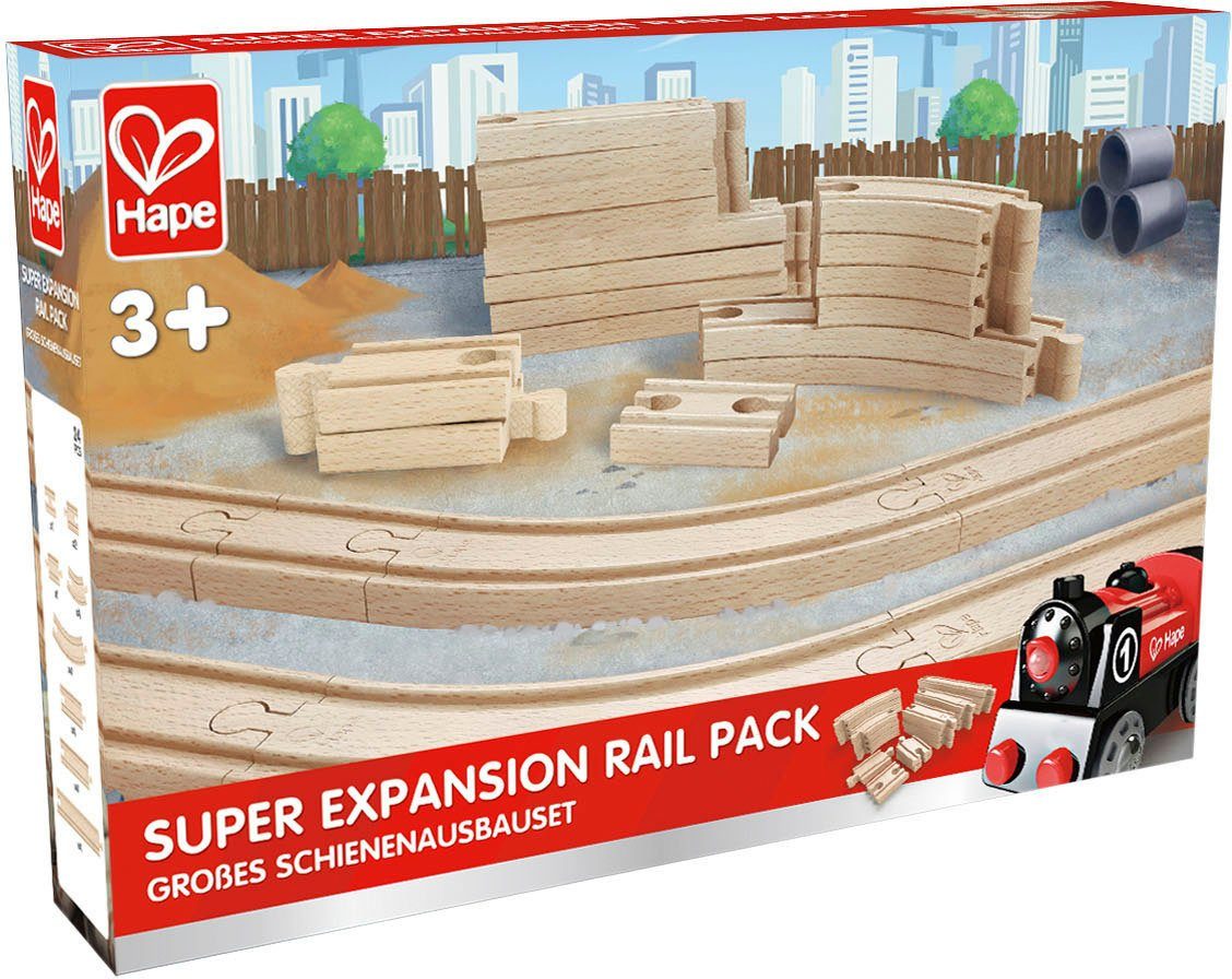 Hape Railset Railuitbreidingsset geschikt voor alle hape houten treinen