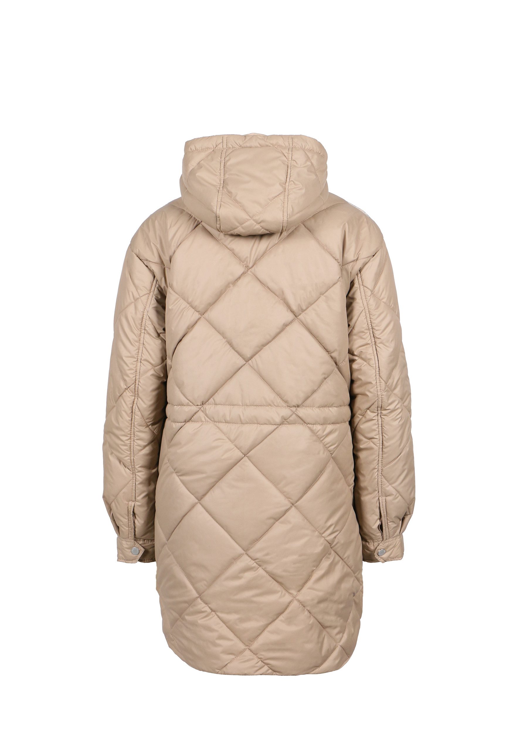 Freaky Nation Lange, leren jas Alpin Parka-FN