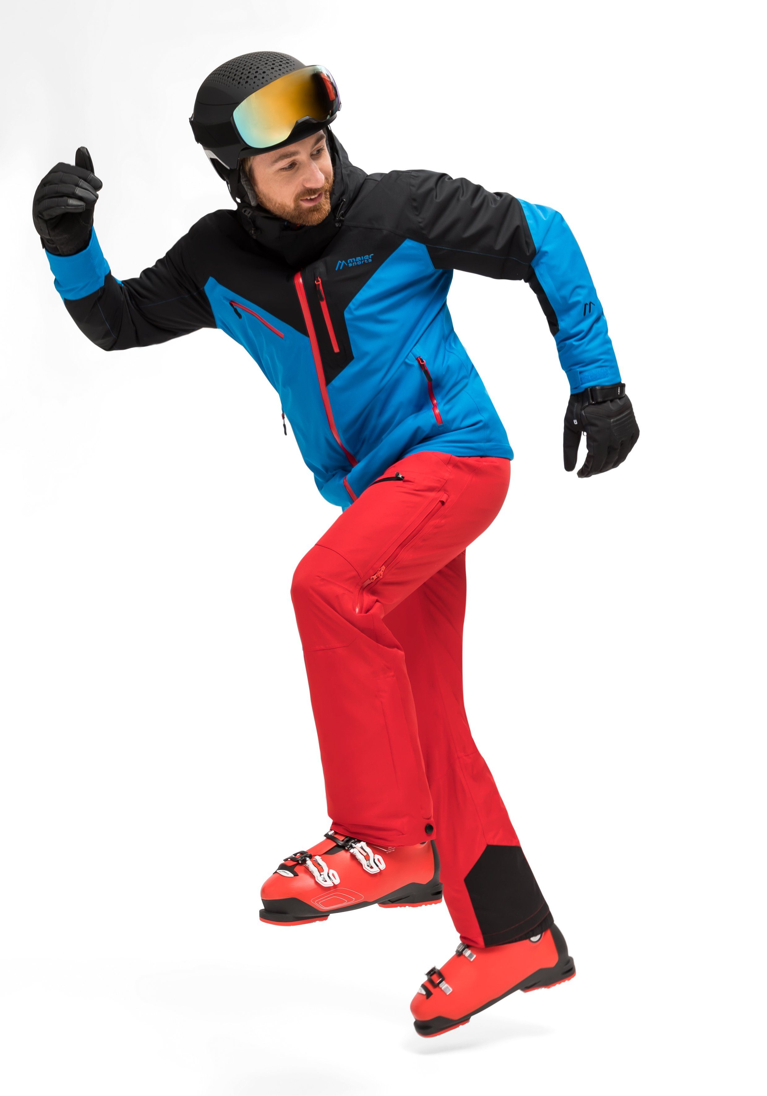 Maier Sports Ski-jack Pajares Heren winterjas wind- en waterdicht 4 ritszakken regular fit
