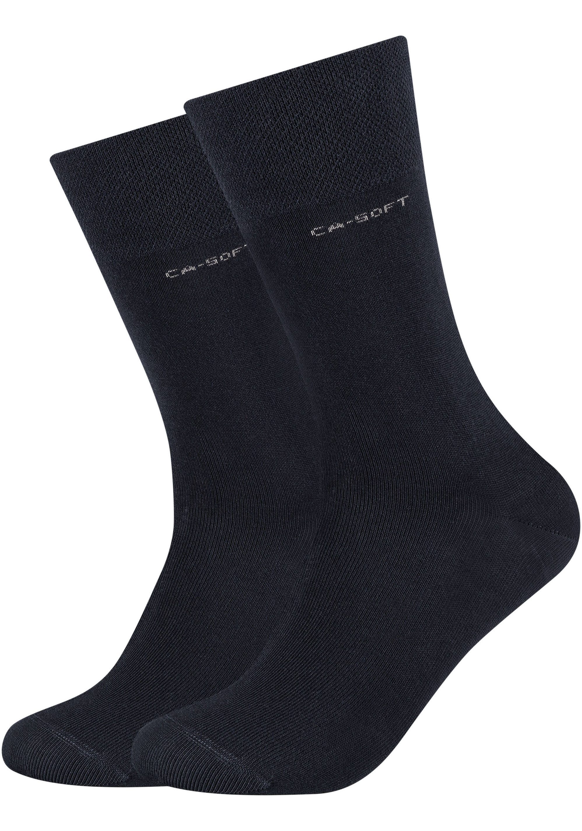 Camano Lange sokken CA-Soft met stijlvolle logoprint (4 paar)