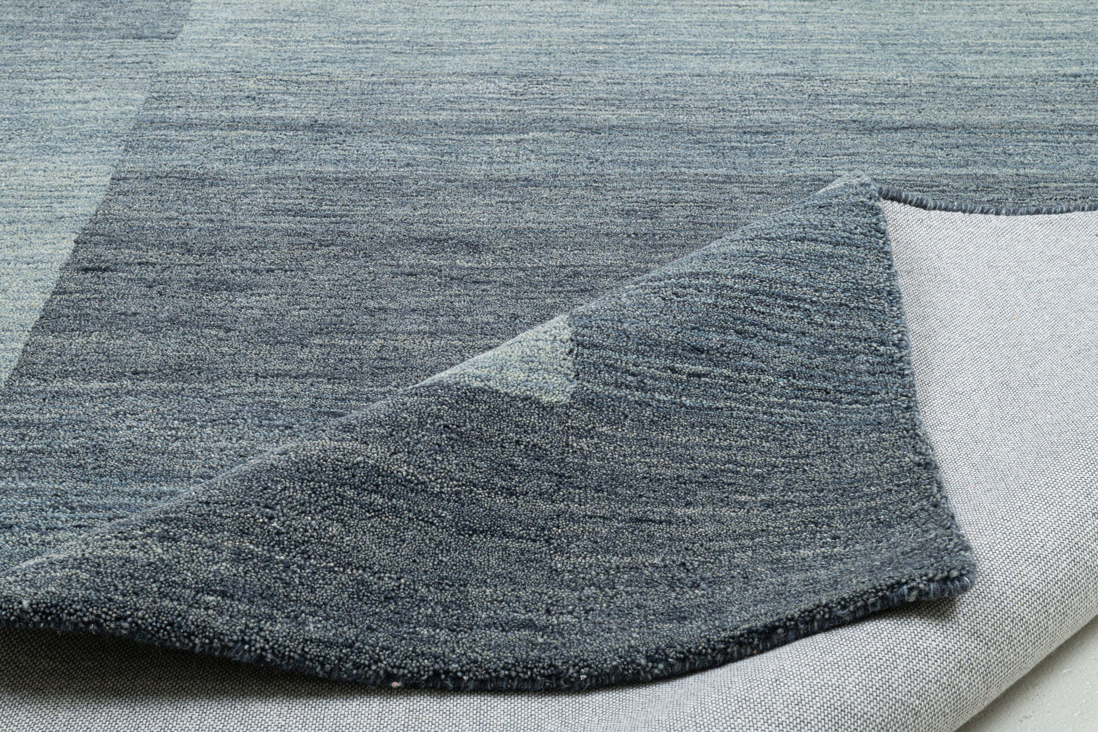 THEKO Wollen kleed Gabbeh super, Handgeweven vloerkleed, randdessin, zuivere wol, met de hand geweven