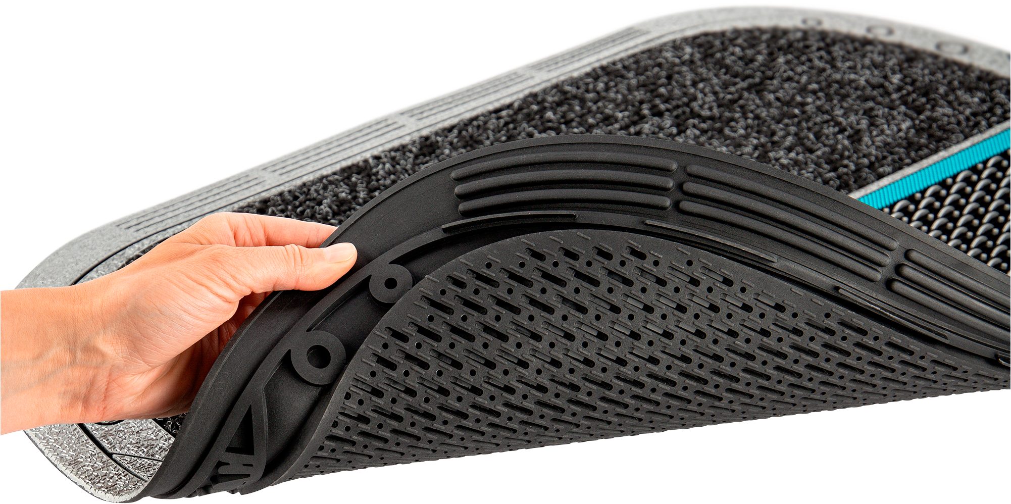 Home2Fashion Mat Clean Colorado RU Vuilafstotende mat, met tekst, robuust, geschikt voor binnen en buiten