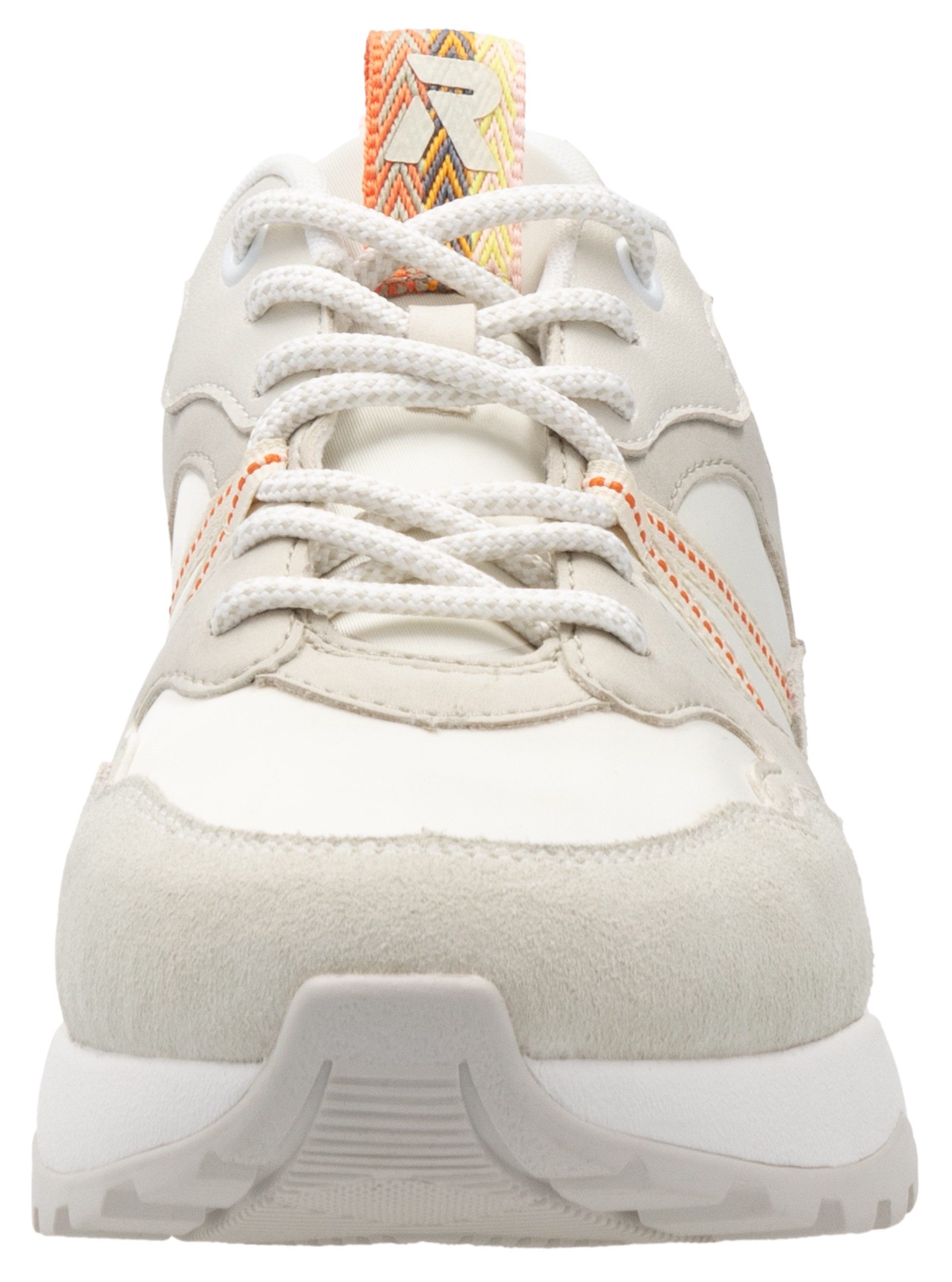 RIEKER Sport Sneakers met sleehak Bel Air vrijetijdsschoen, lage schoen, veterschoen met uitneembaar voetbed