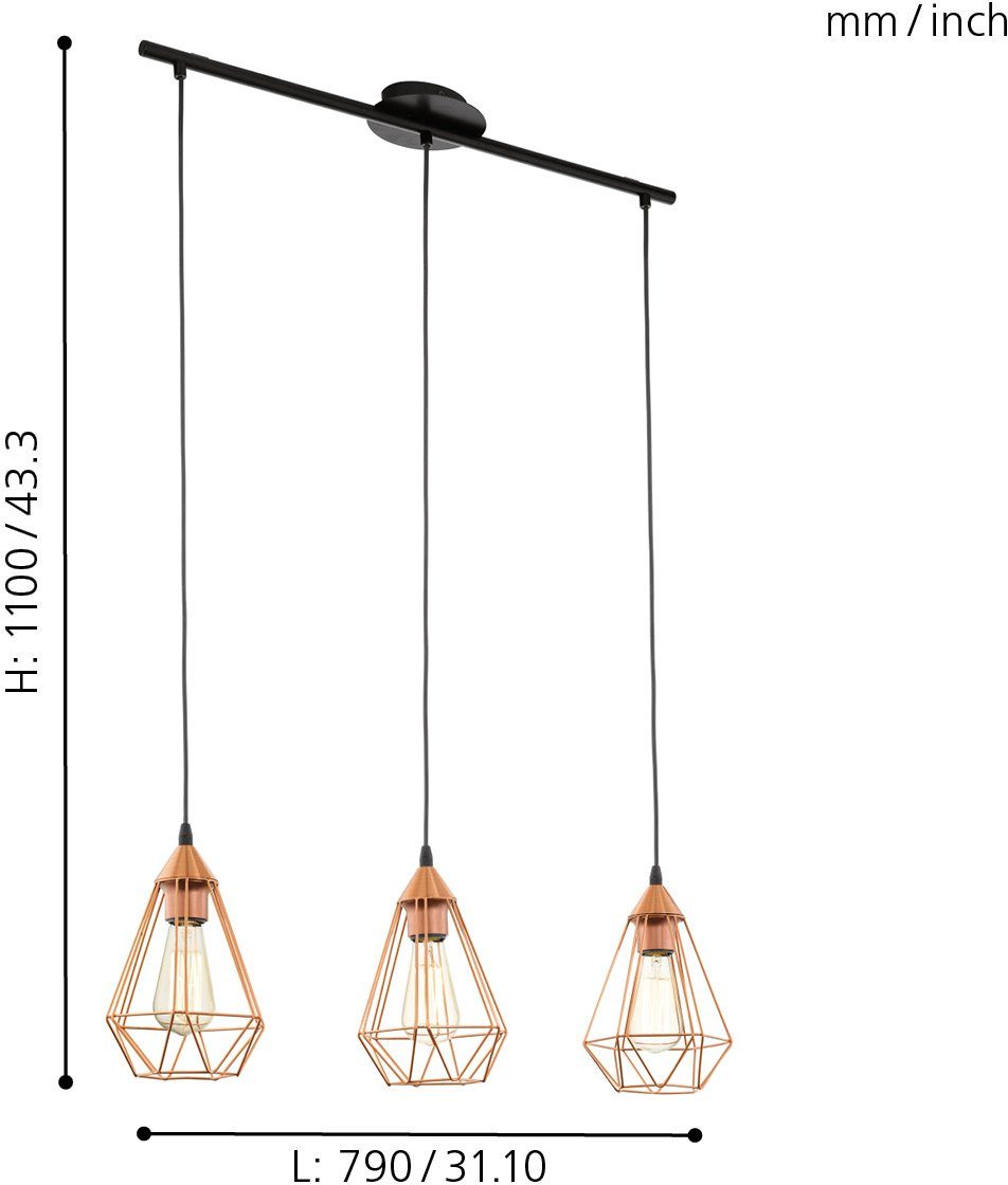 EGLO Hanglamp TARBES Hanglicht, hanglamp