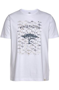fynch-hatton t-shirt met frontprint wit