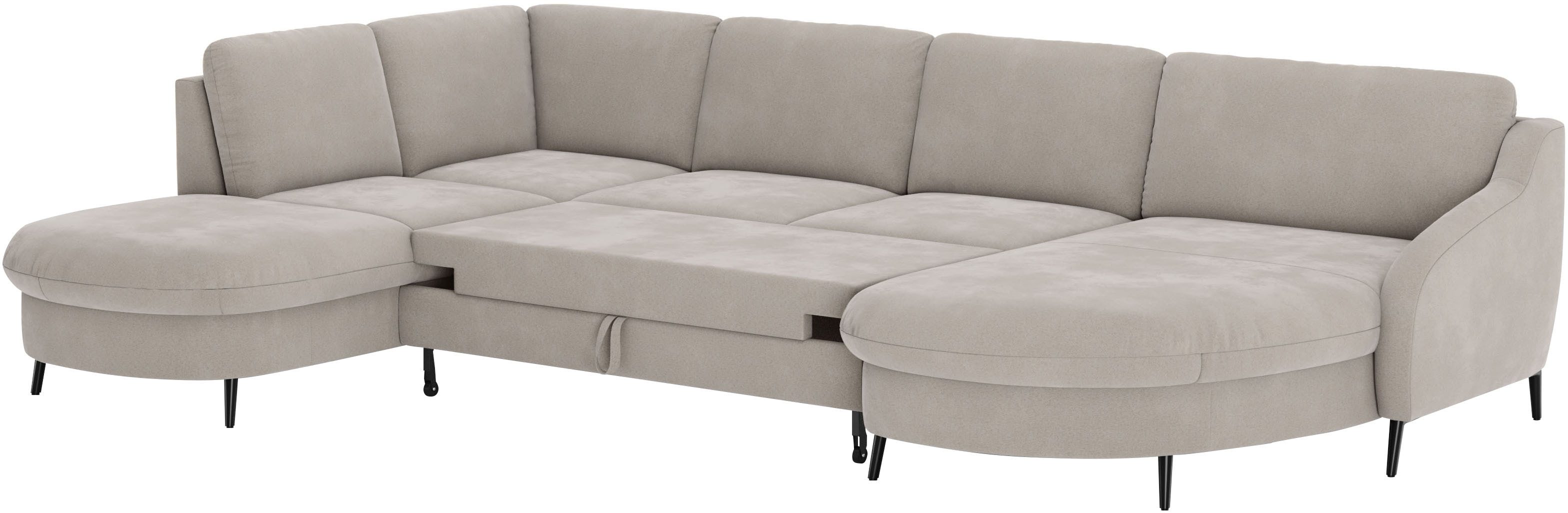 sit&more Zithoek Soul U-model optioneel met bed en bedlade