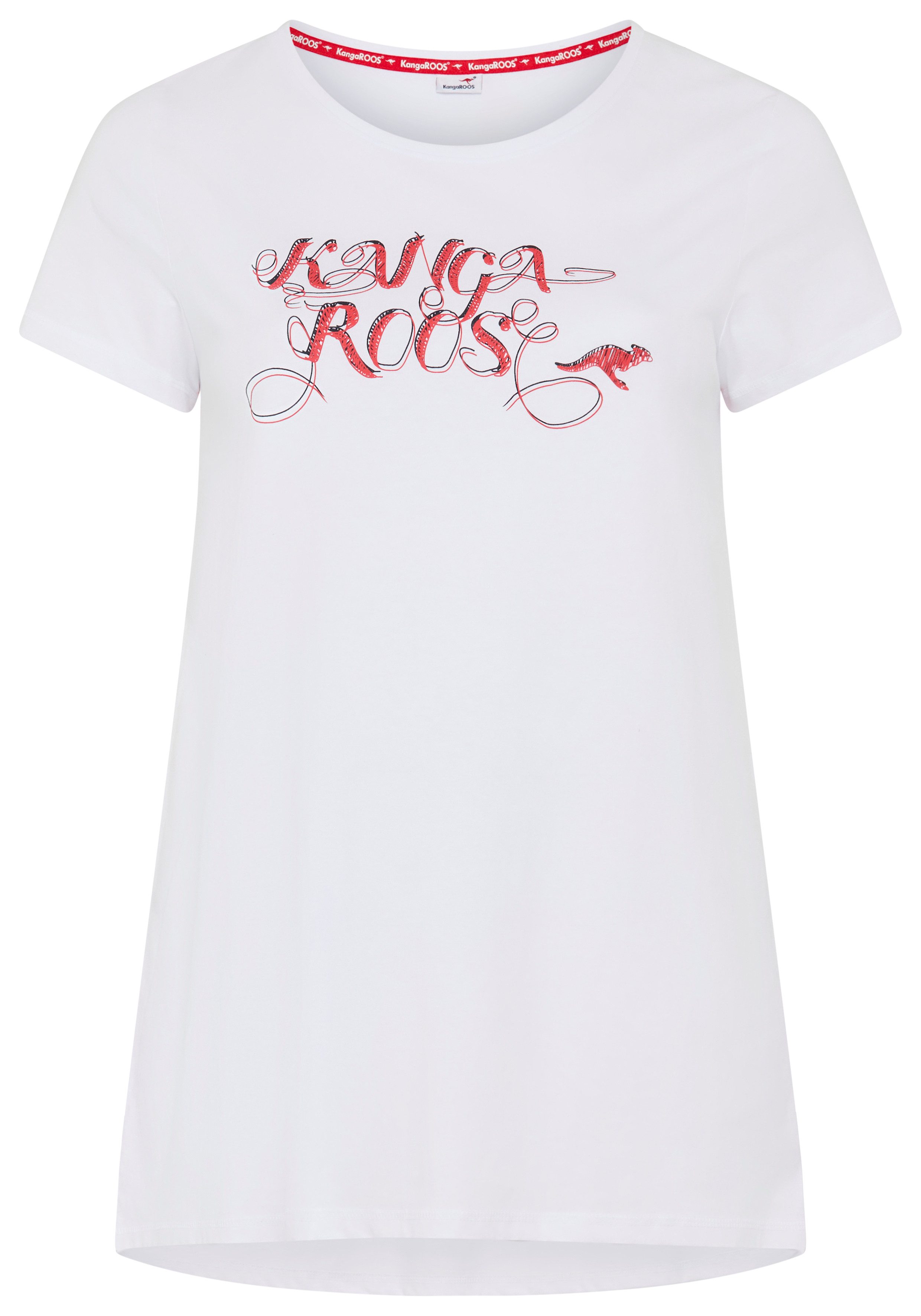 KangaROOS Lang shirt Korte mouw, figuuraccentuerende pasvorm (2-delig, Set van 2)