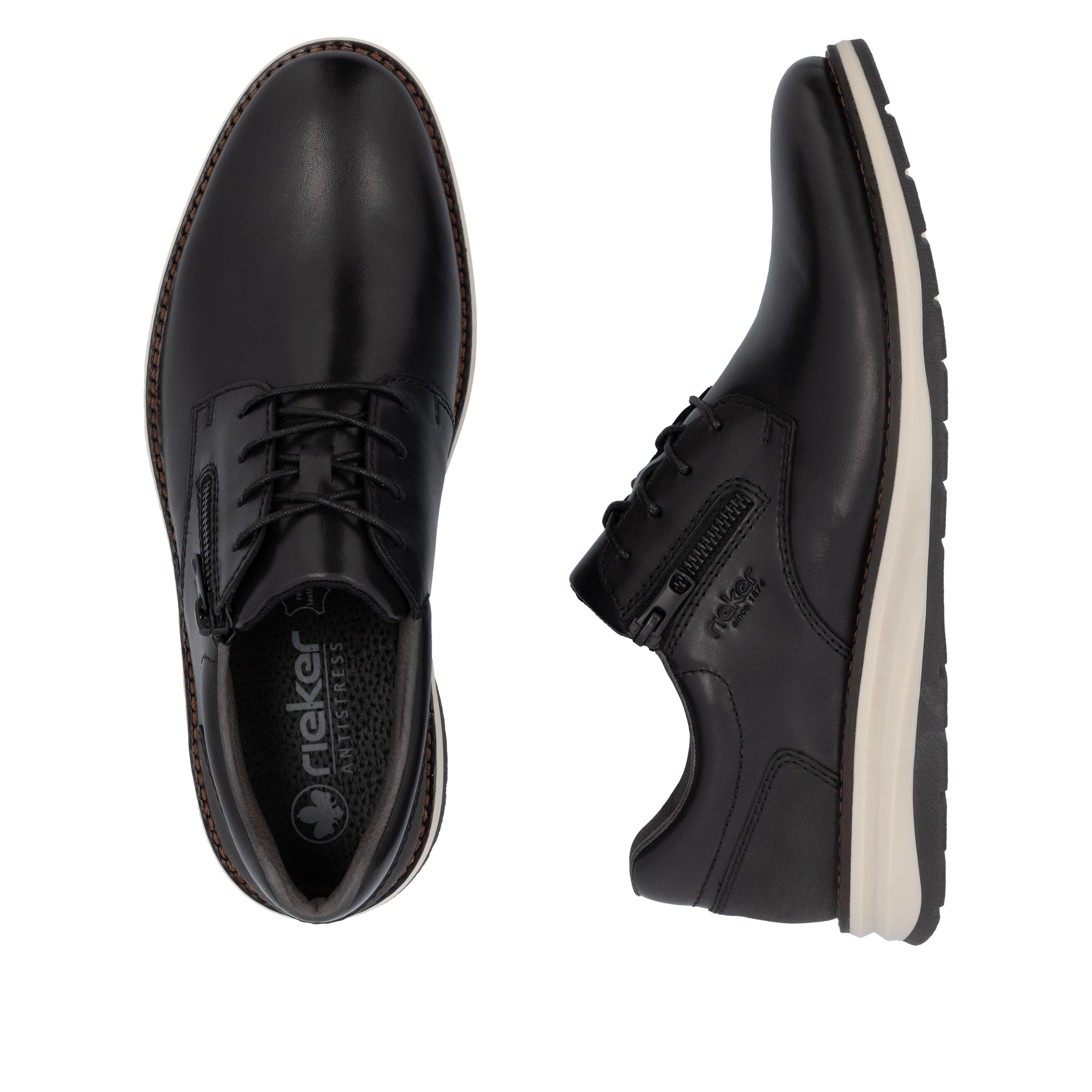 Rieker Veterschoenen Feestschoen, lage schoen, zakelijke veterschoen met zachte binnenzool