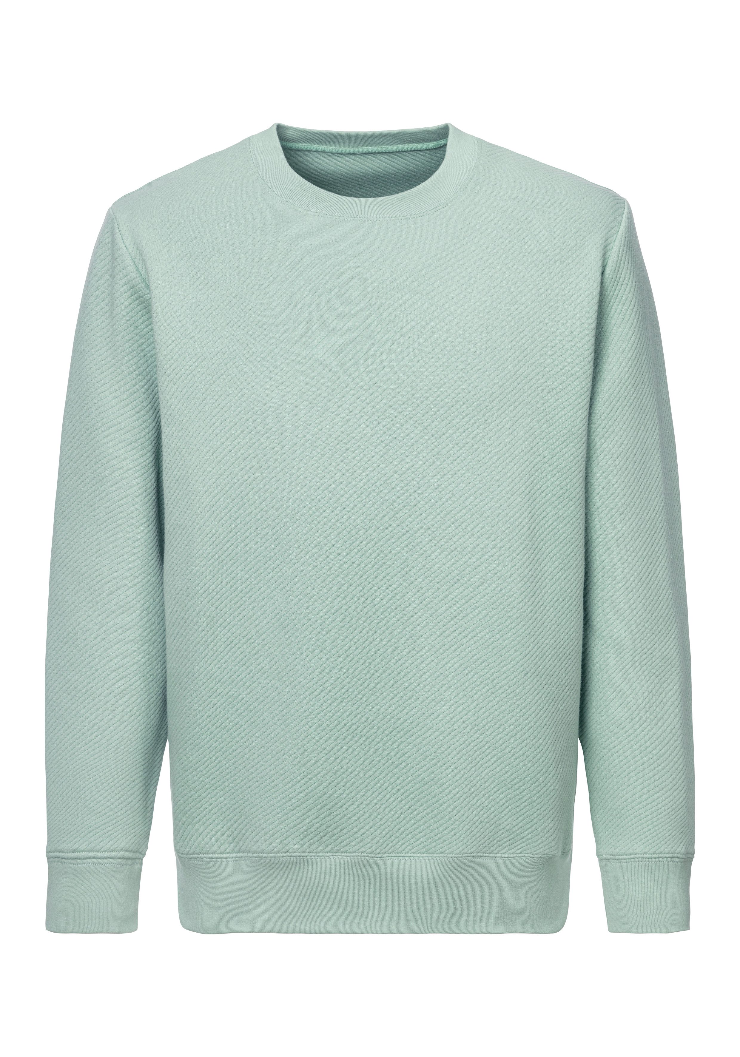 John Devin Sweatshirt Lange mouwen, sweatshirt met structuur, ronde hals, katoenmix