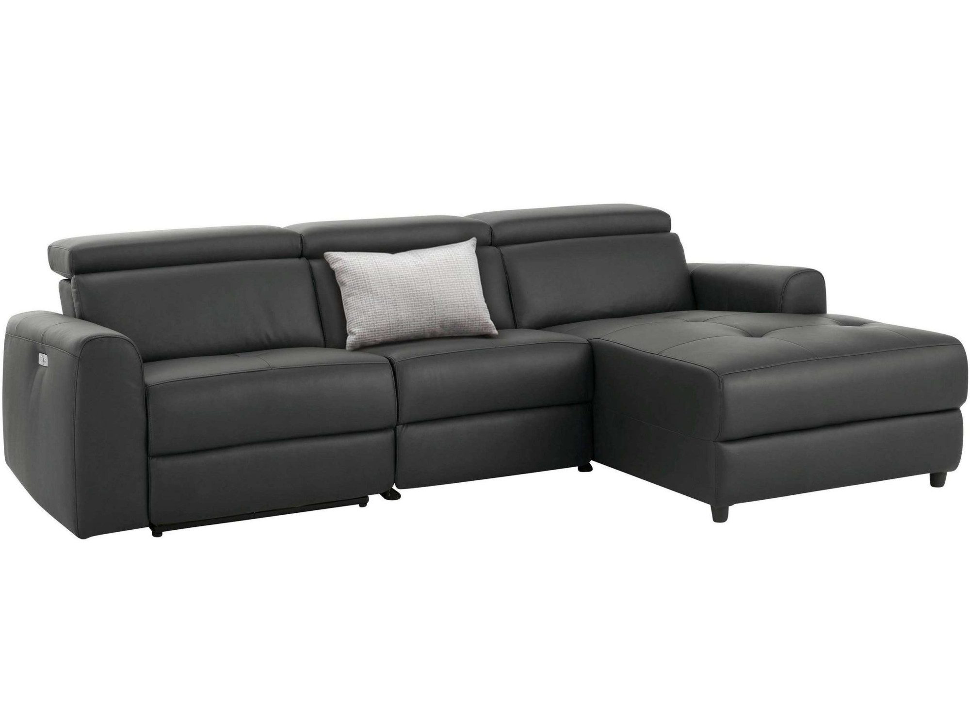Home affaire Hoekbank Sentrano, L-vorm, 275 cm, man. of electr. relaxfunctie en usb/kopverstelling
