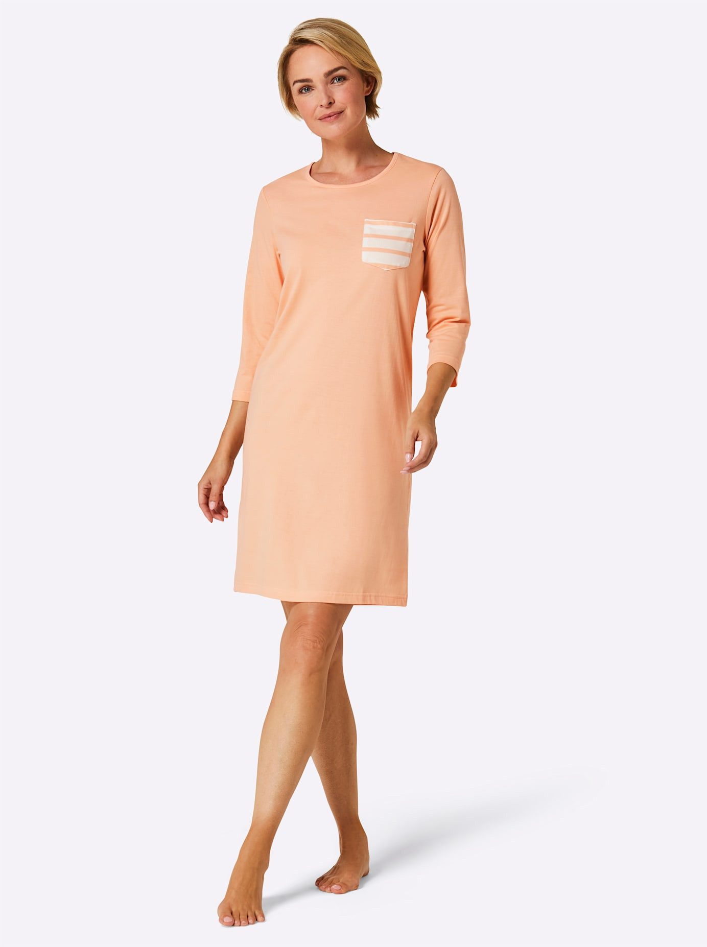 wäschepur Nachthemd n dames nachthemden maat 44/46 multicolor