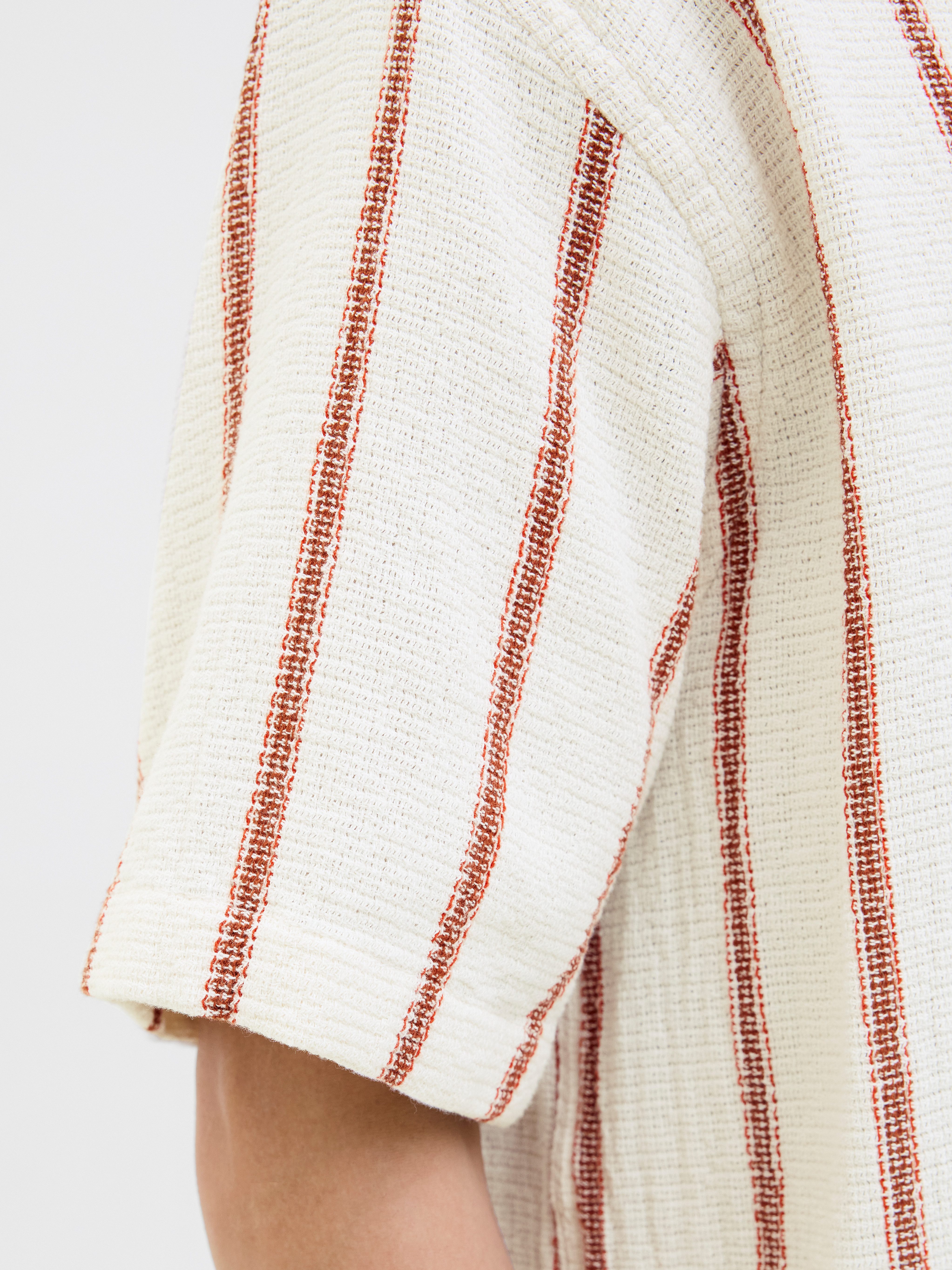 Jack & Jones Overhemd met korte mouwen JORCOBA STRIPE RESORT SHIRT SS SN