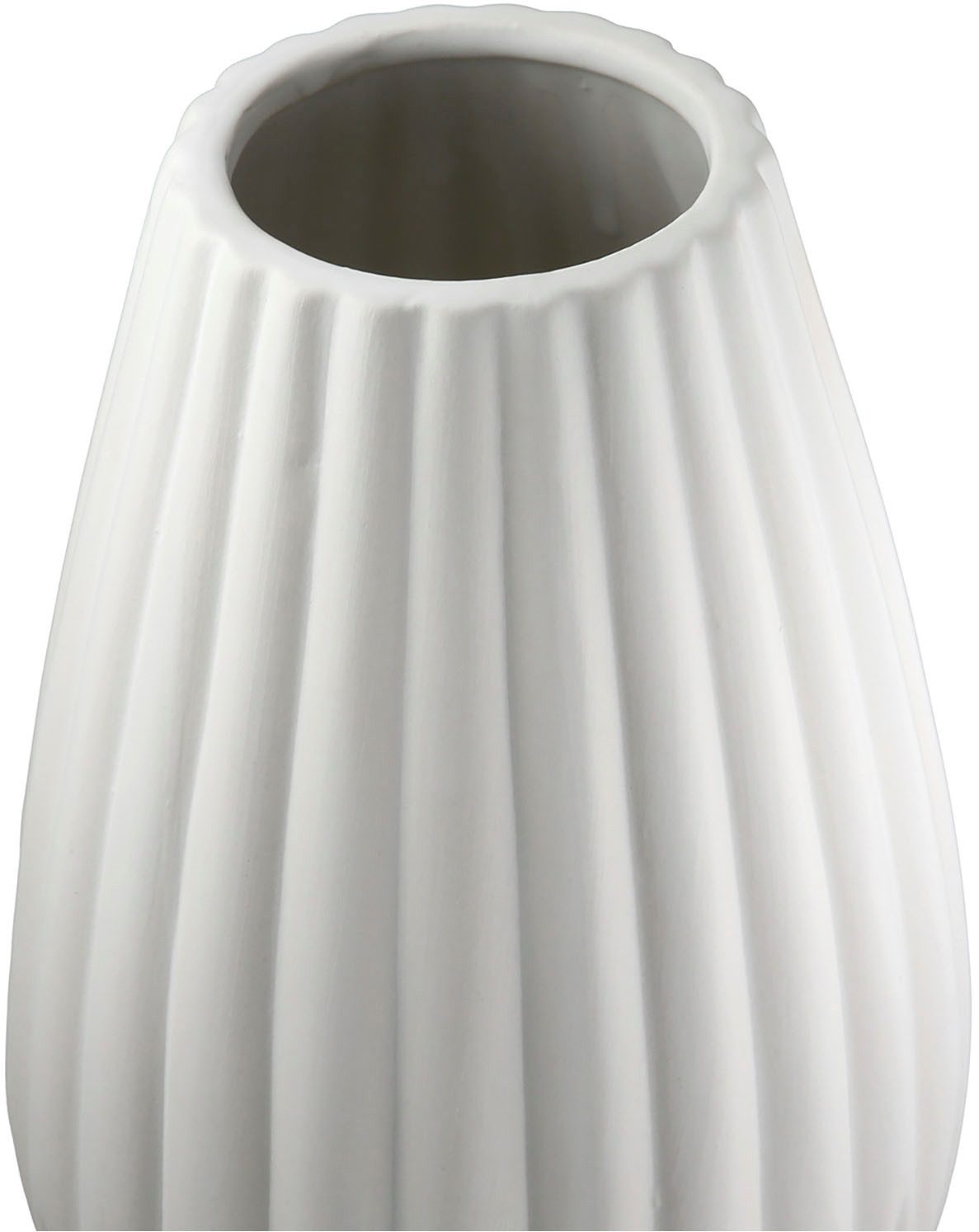 Casablanca by Gilde Tafelvaas 2-delig set vaas Piega wit H.17 cm (1 stuk)