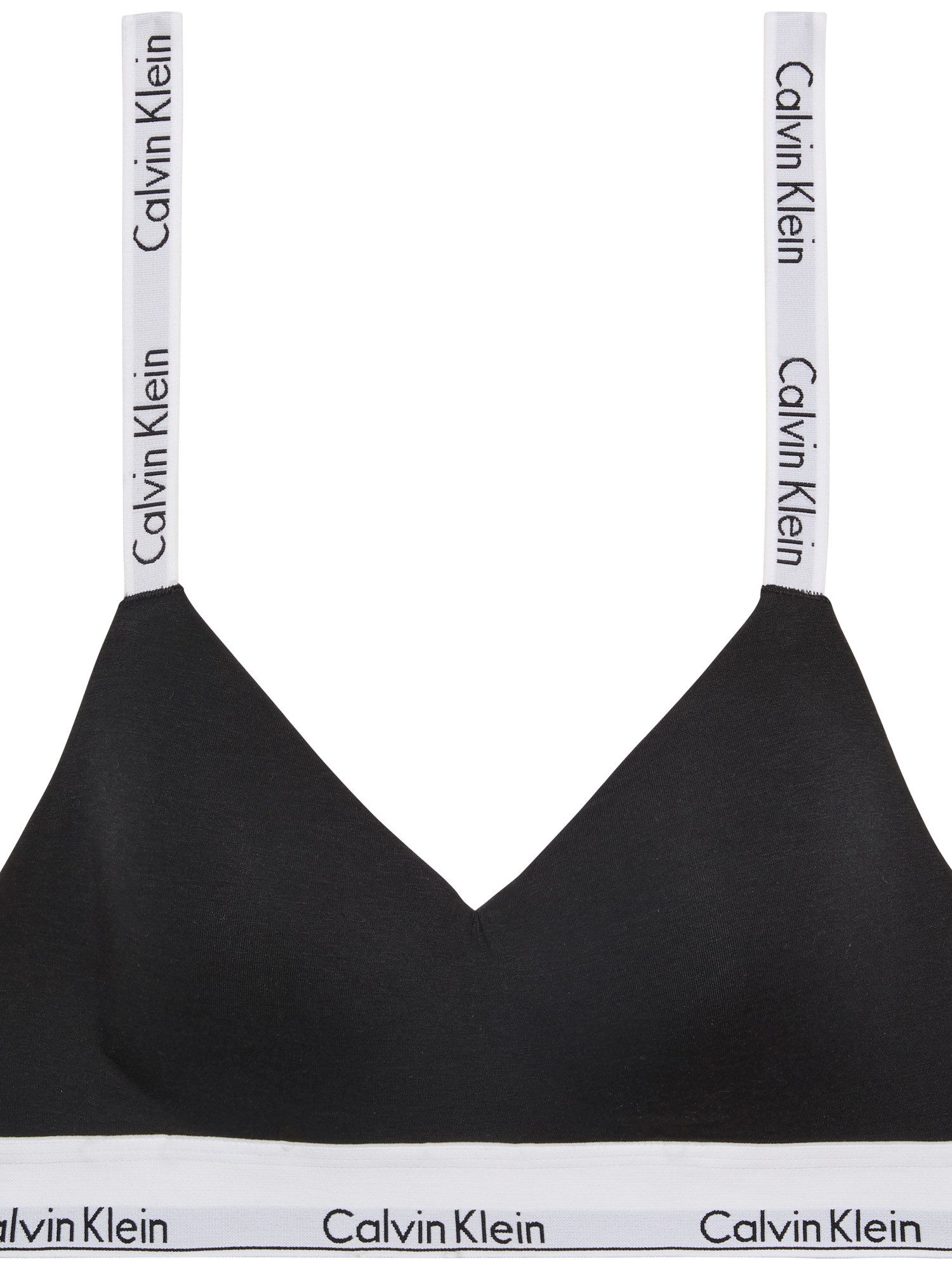 Calvin Klein Bralette LGHTLY LINED BRALETTE met een logo-opschrift