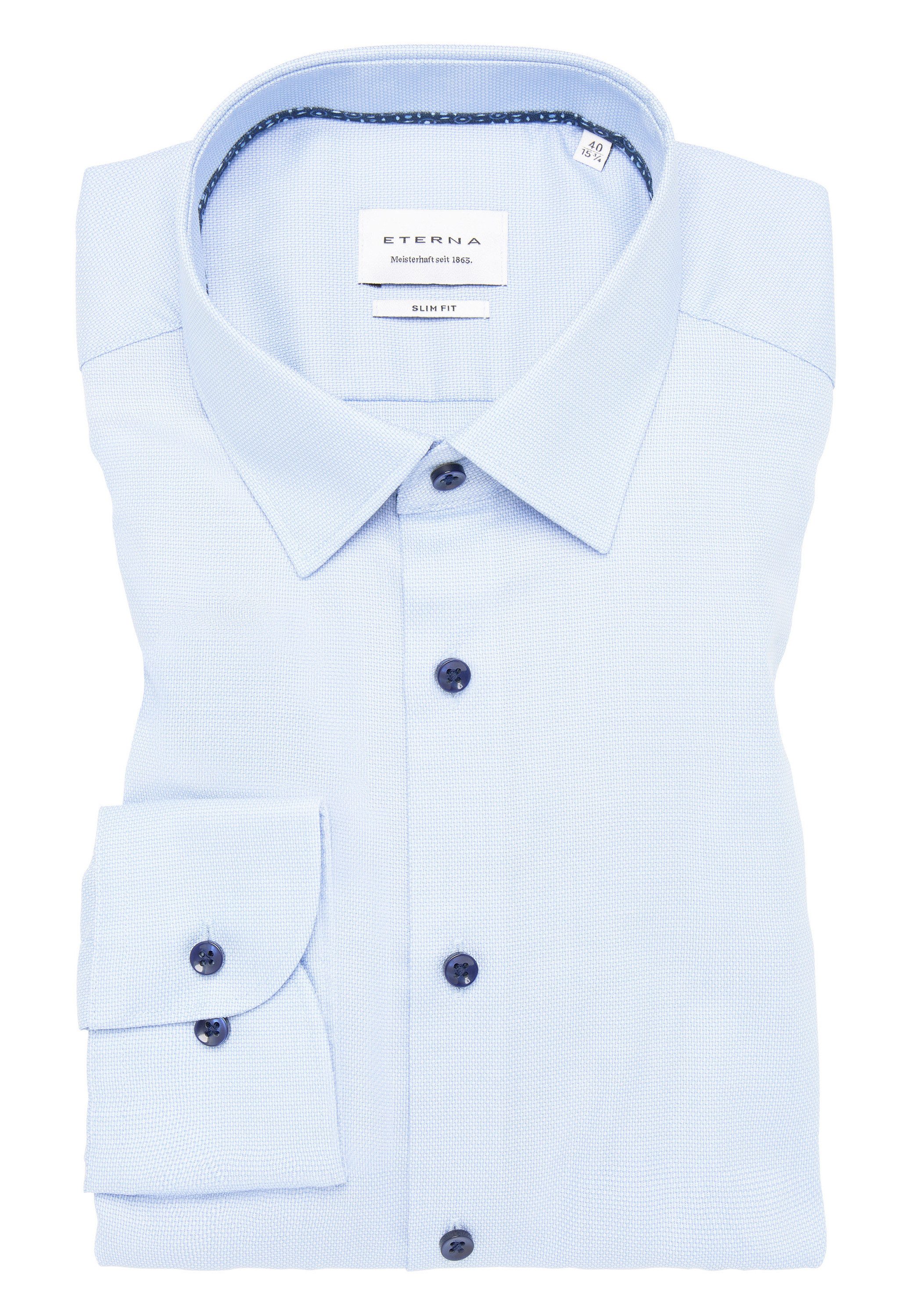 Eterna Overhemd met lange mouwen Slim fit NON IRON (strijkvrij)