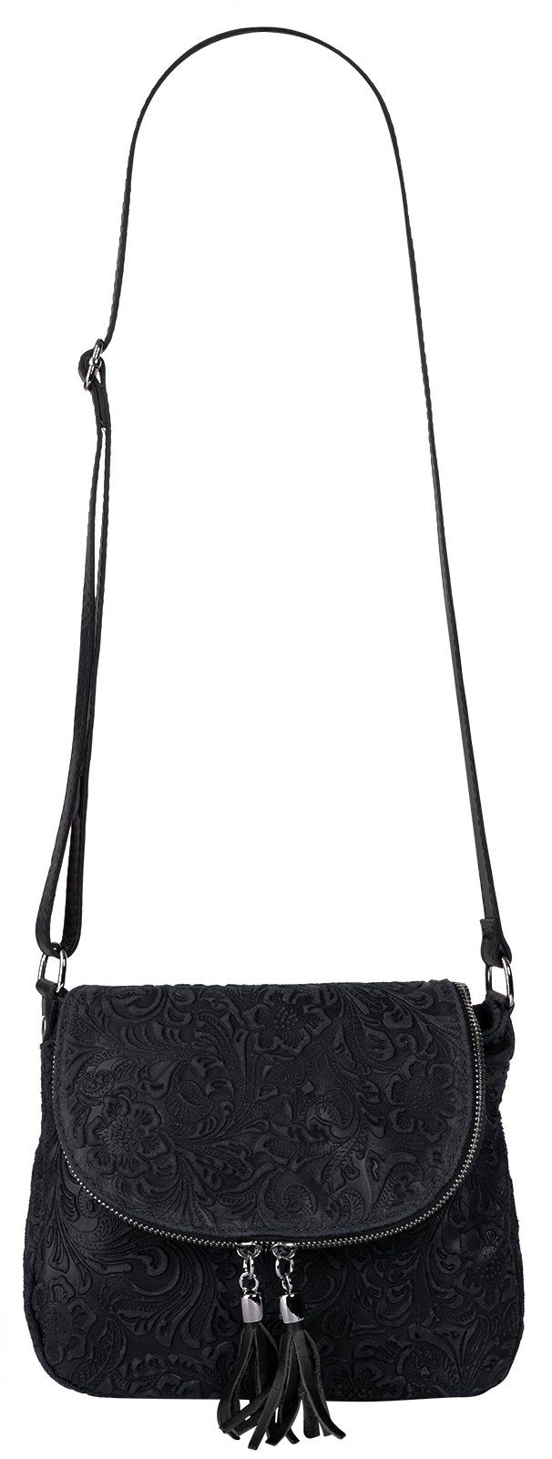 Samantha Look Schoudertas echt leer, made in italy