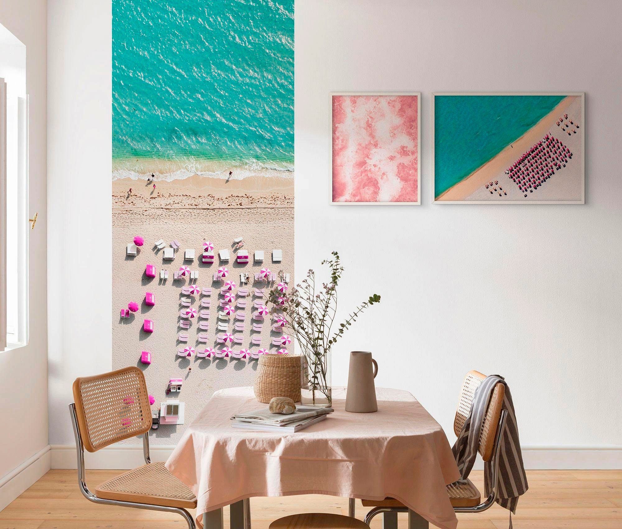 Komar Wanddecoratie Pink Bubbles Wanddecoratie - zonder lijst (1 stuk)