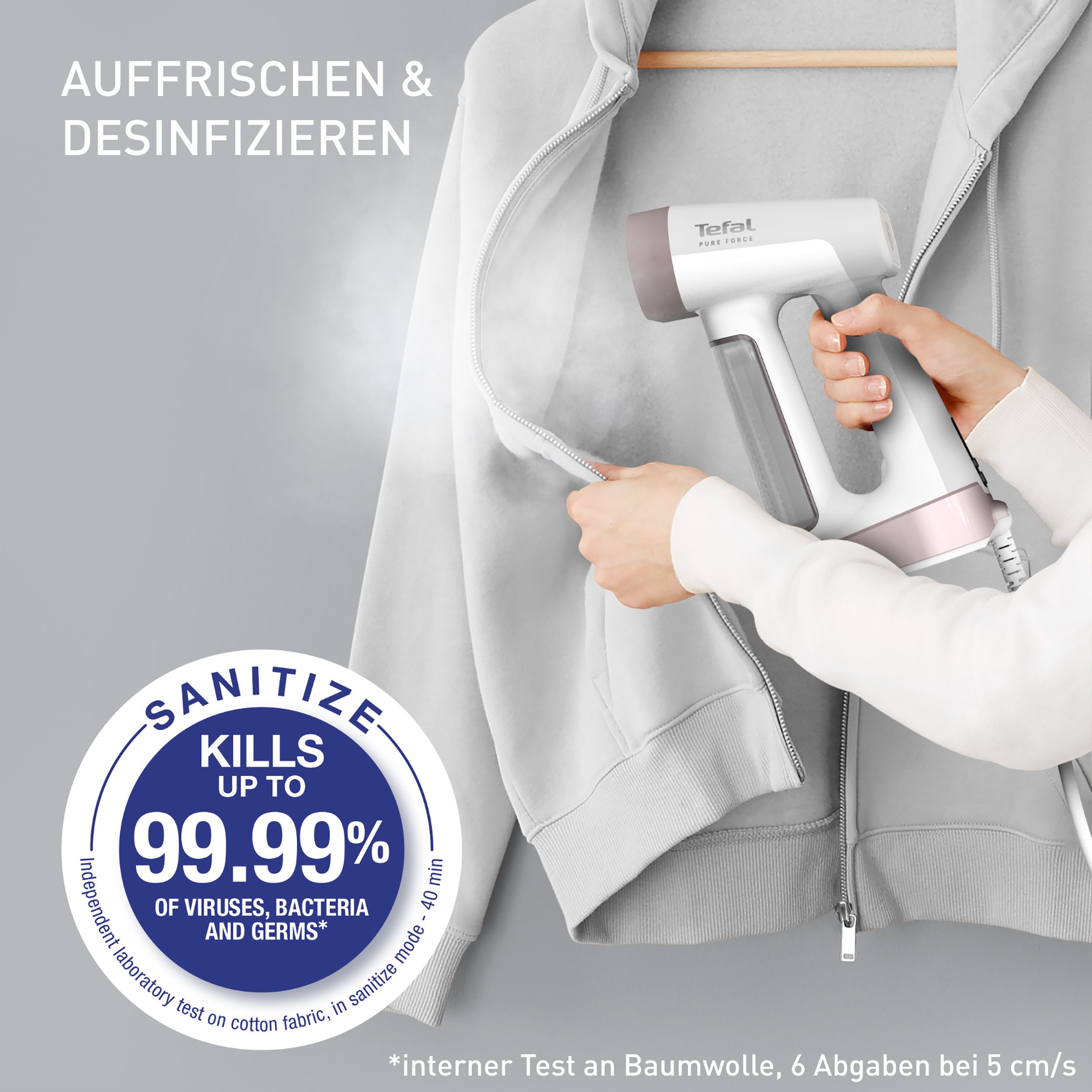 Tefal Stoomborstel DT8720 Pure Force 2-in-1