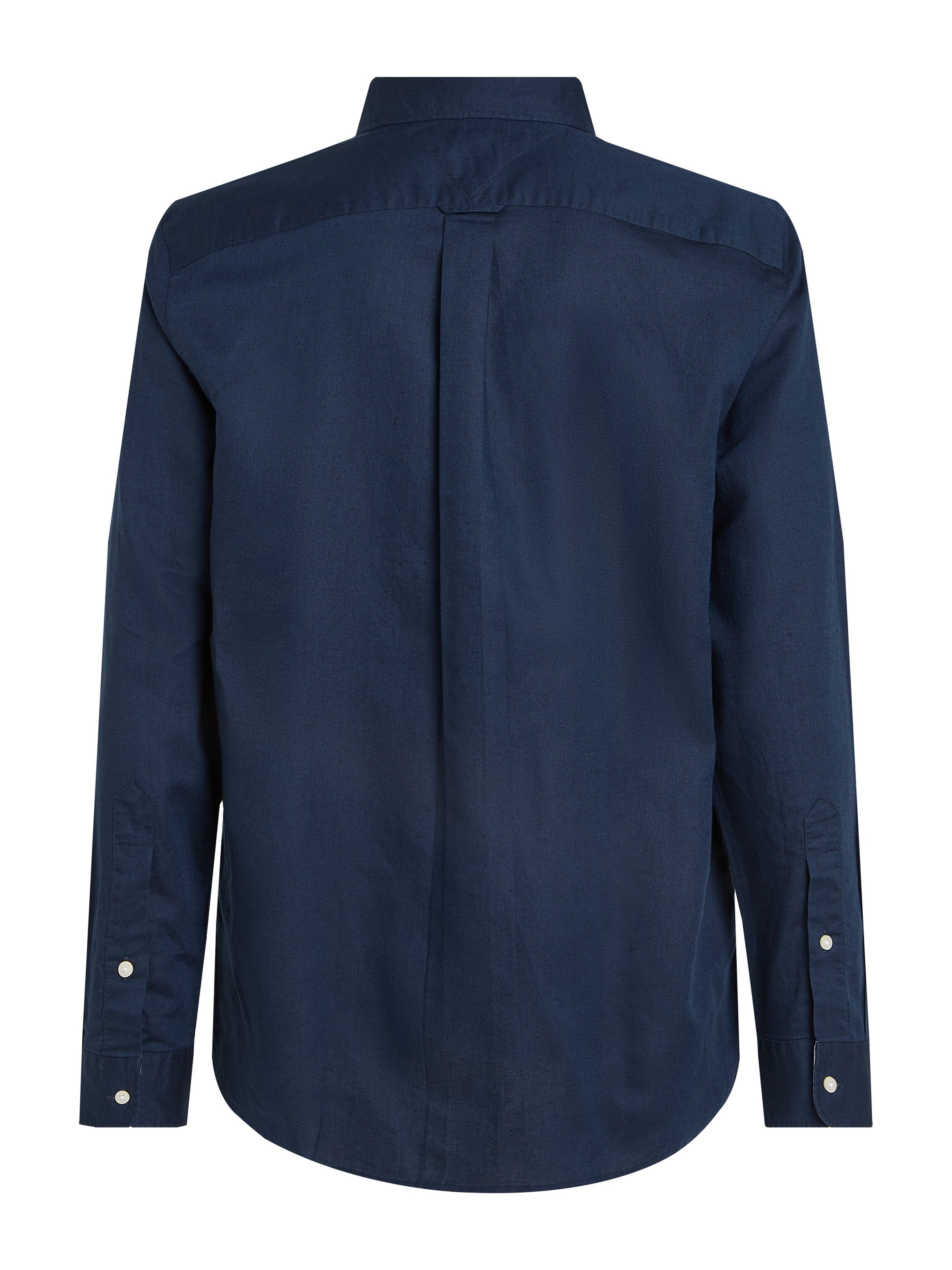 Tommy Hilfiger Overhemd met lange mouwen LINEN BLEND SOLID RF SHIRT