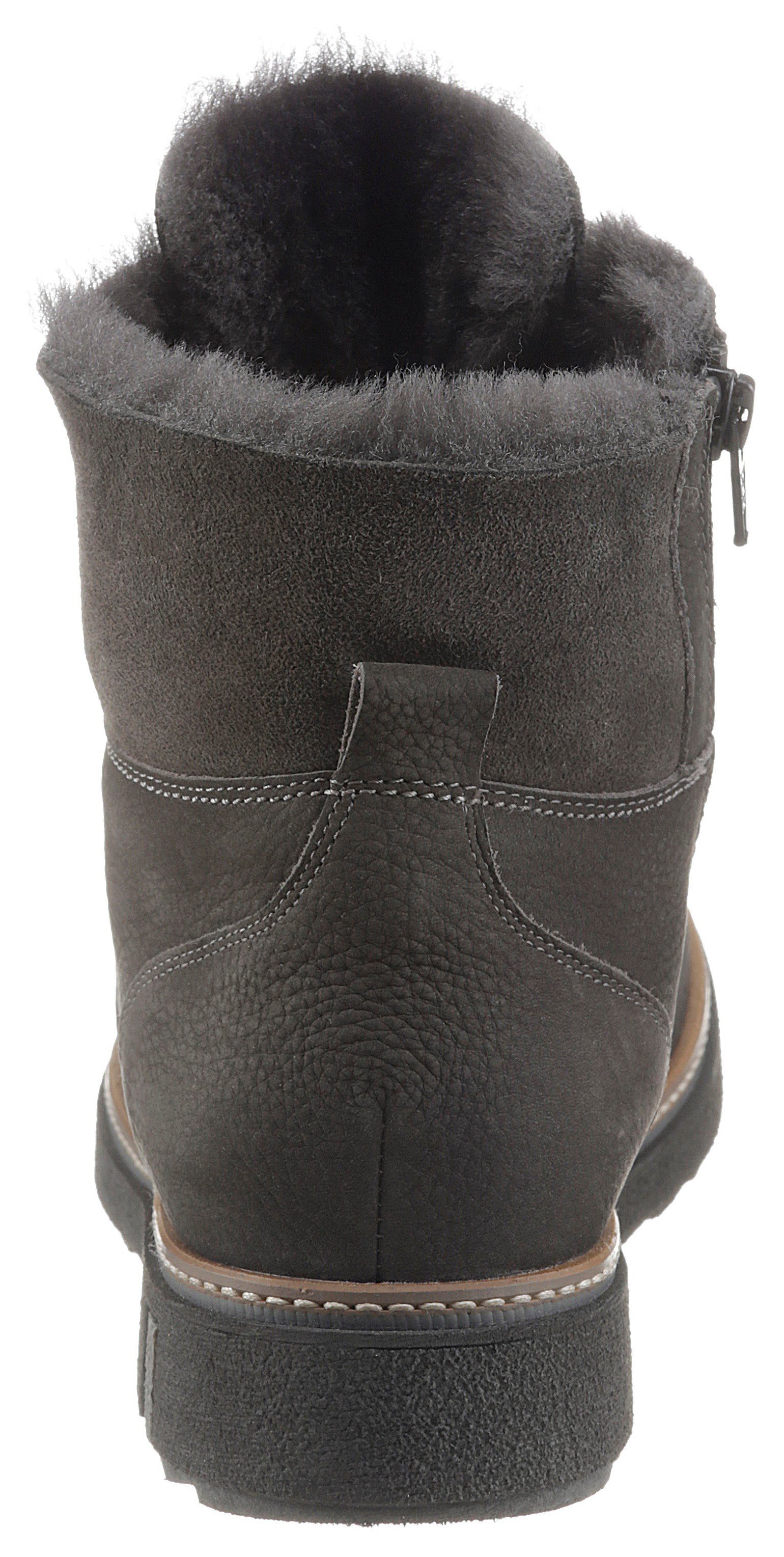 Waldläufer Winterlaarzen HITOMI outdoor boots, lace-up boots with lambswool lining, h-width