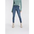 tamaris high-waist jeans in five-pocketsstijl - nieuwe collectie blauw