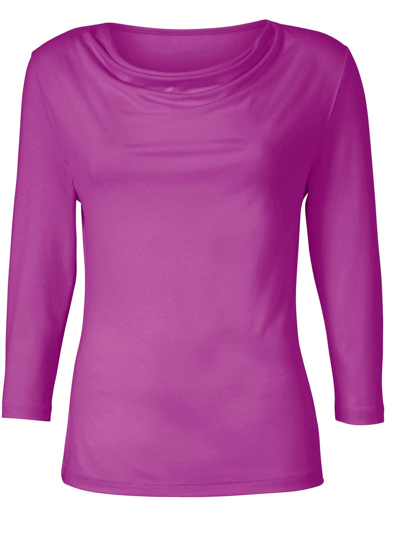 Classic Inspirationen Shirt met cascadehals Shirt (1-delig)