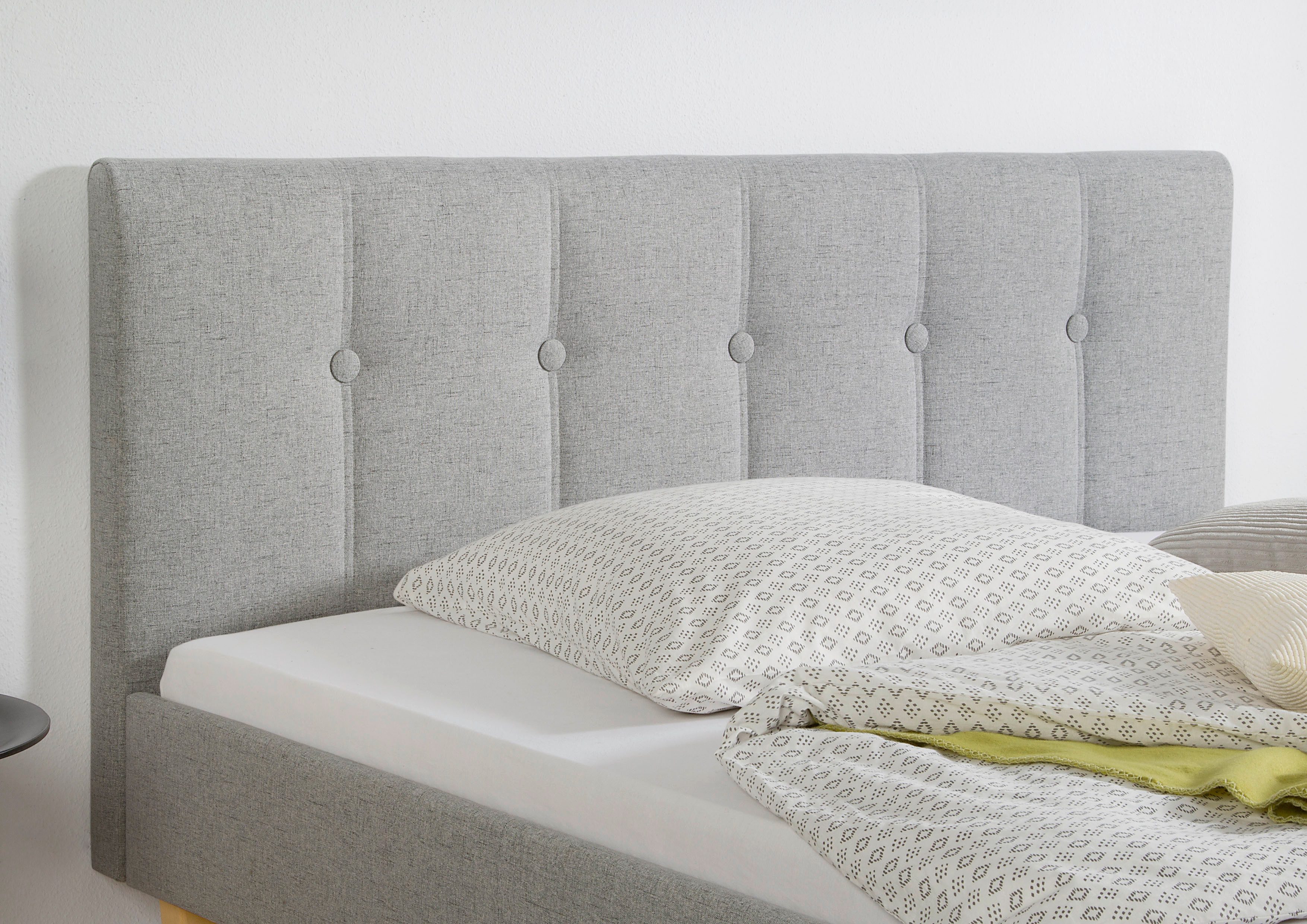 Maintal Gestoffeerd bed Leesburg Zijkanten van het bed zelf te monteren, zonder bedkist