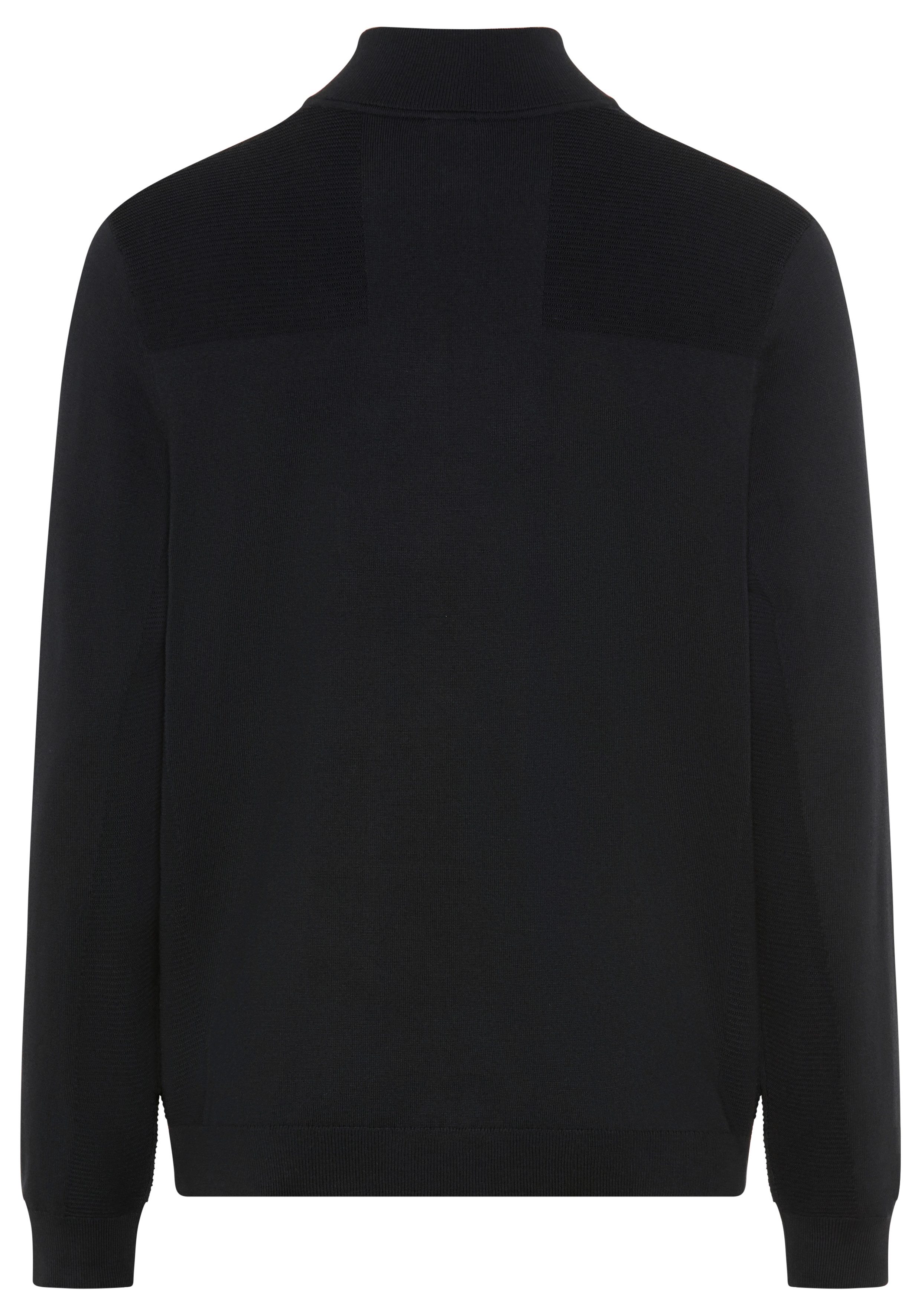 BOSS GREEN Gebreide trui Opstaande kraag met ritssluiting, Regular Fit