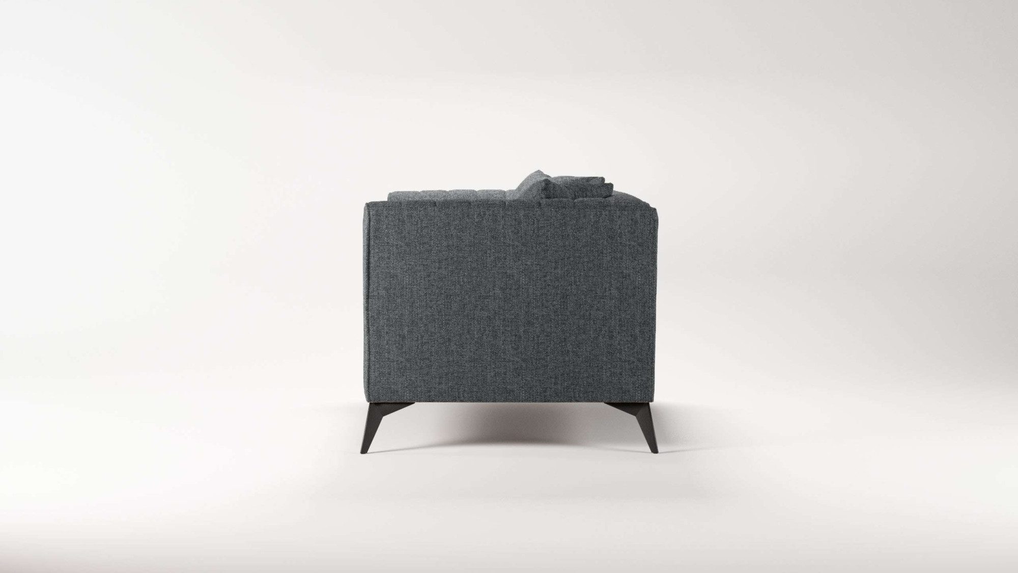 Places of Style Loveseat MATTHEW loungestoel, afmetingen B/D/H: 130/86/74 cm incl. sierkussen, fijne stiksels in de rug, belastbaar tot 200kg
