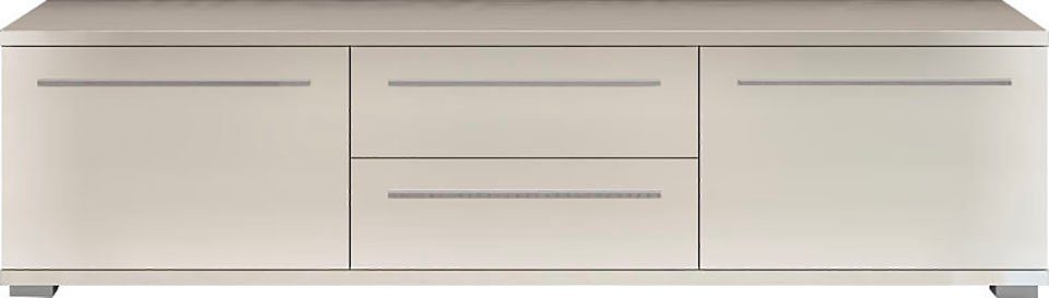 Places of Style Tv-meubel Piano TV-kast in breedte 165 of 180 cm met soft-close functie Hoogglans UV-gelakt, Br 180 cm met verschillende deur- en ladeafmetingen