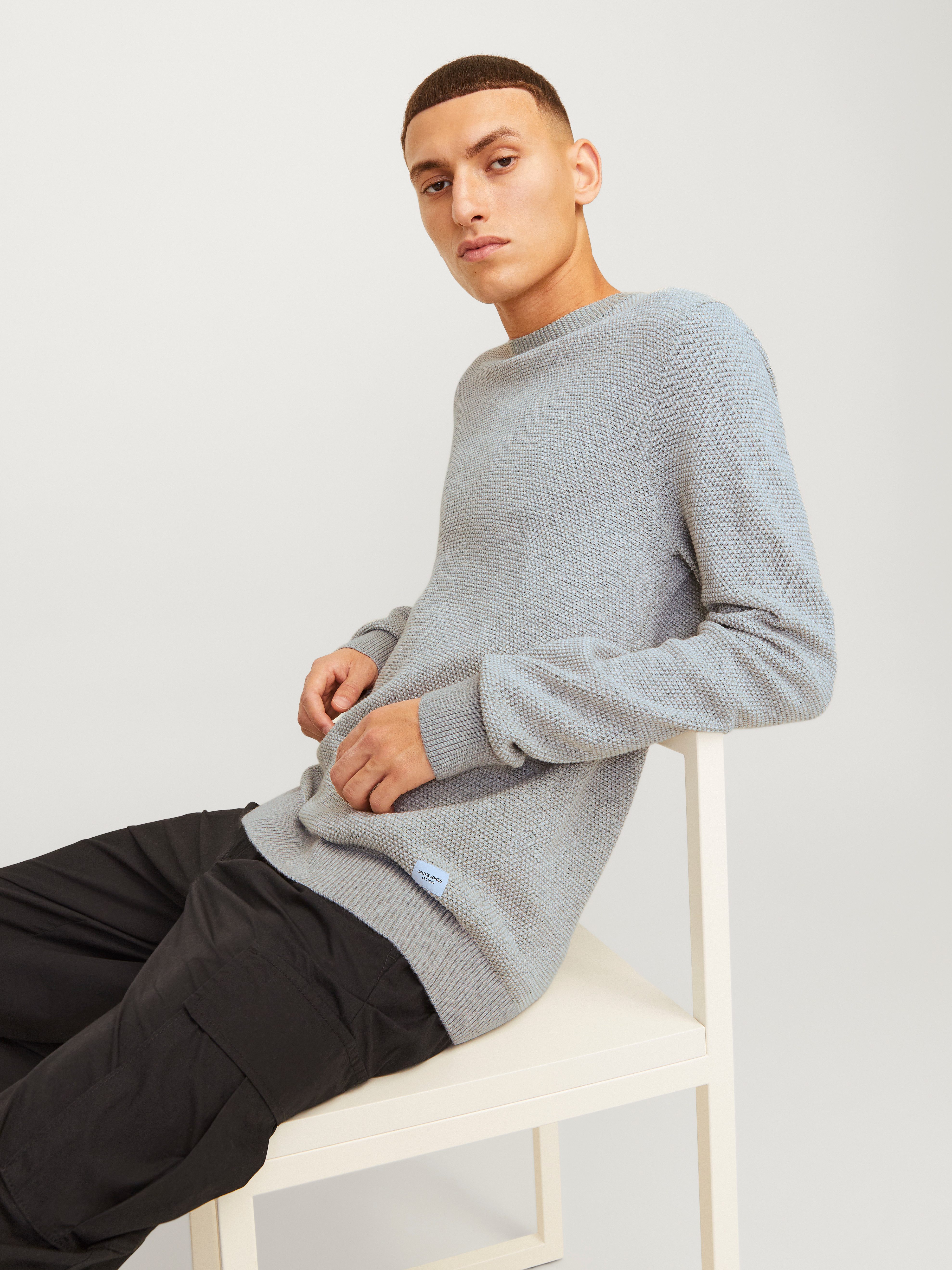 Jack & Jones Trui met ronde hals JJEGLOBE KNIT CREW NECK NOOS