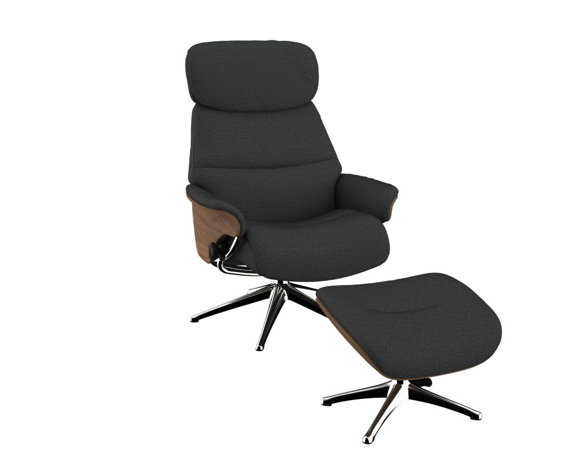 FLEXLUX Relaxfauteuil Aarhus, functionele stoel, gestoffeerde stoel, armleuningen, TV-fauteuil